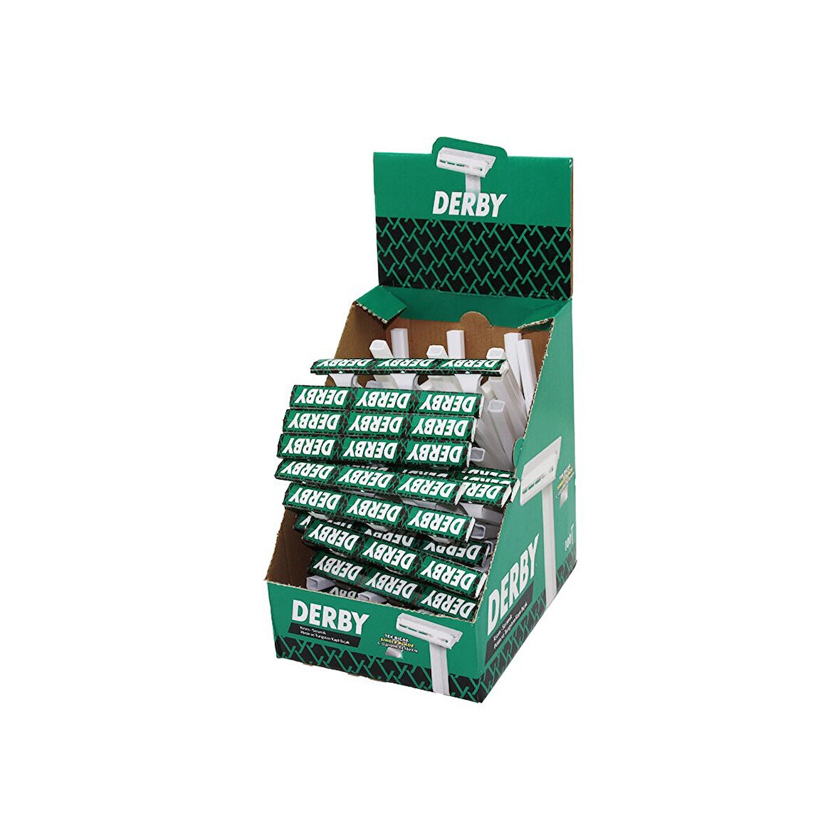 DERBY TEK BIÇAK 100PCS BANYO SAPLI JİLET (5224)