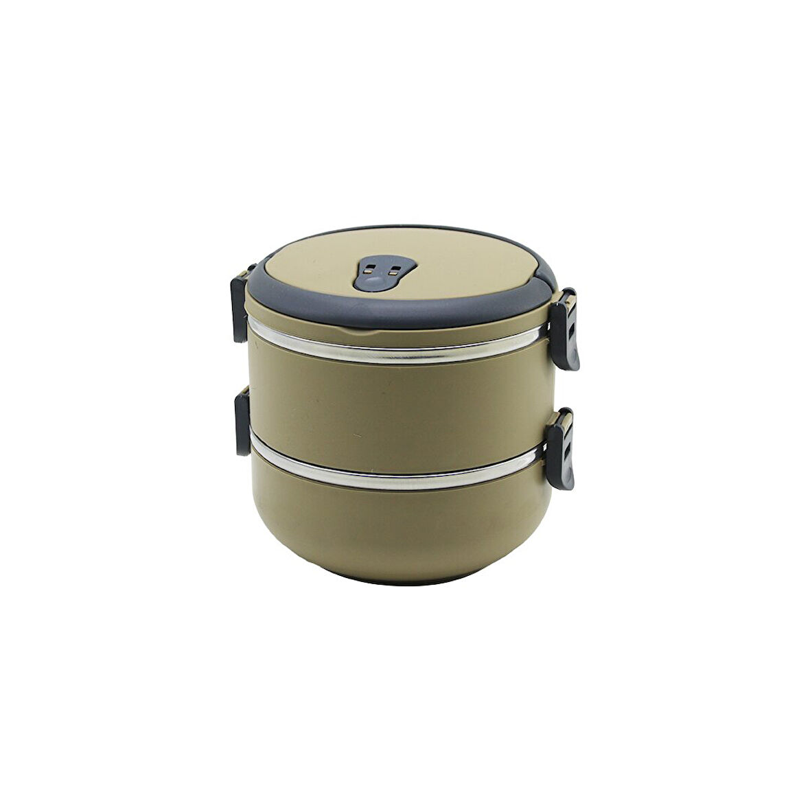 KAHVERENGİ 2Lİ SEFER TASI SAKLAMA KABI 1.2LT (5224)