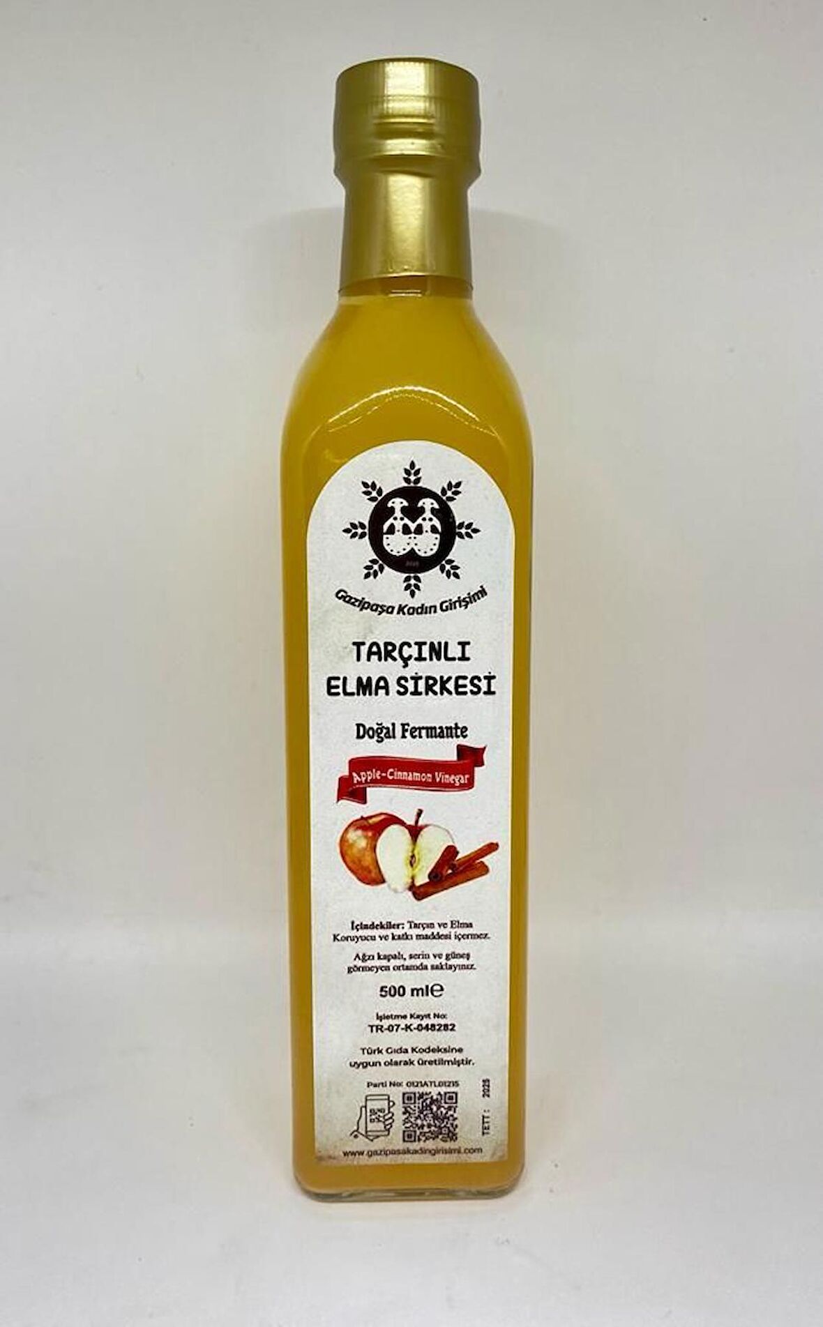 Tarçınlı Elma Sirkesi 500ml.