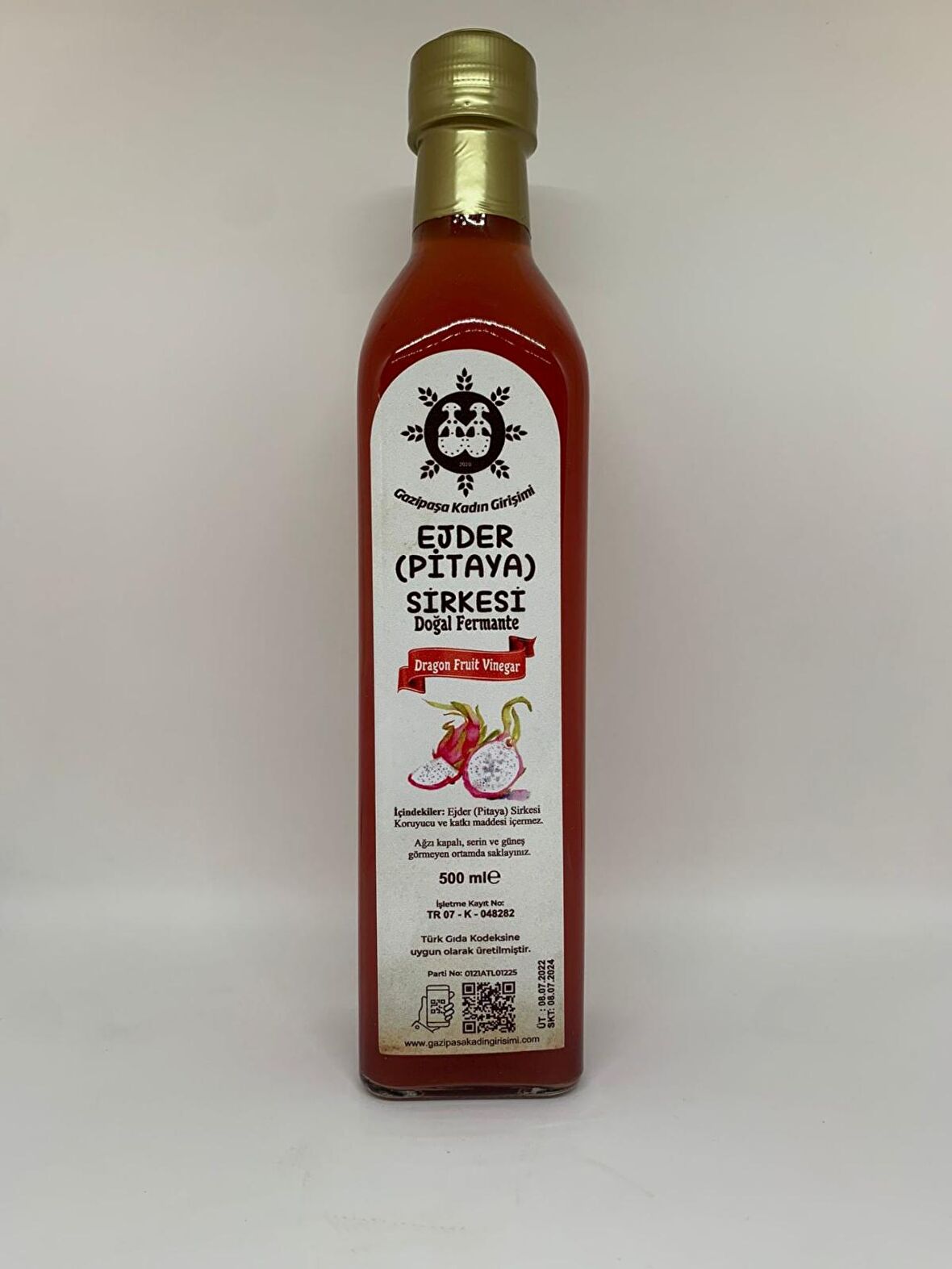 Ejder (Pitaya) Meyvesi Sirkesi 500 ML.