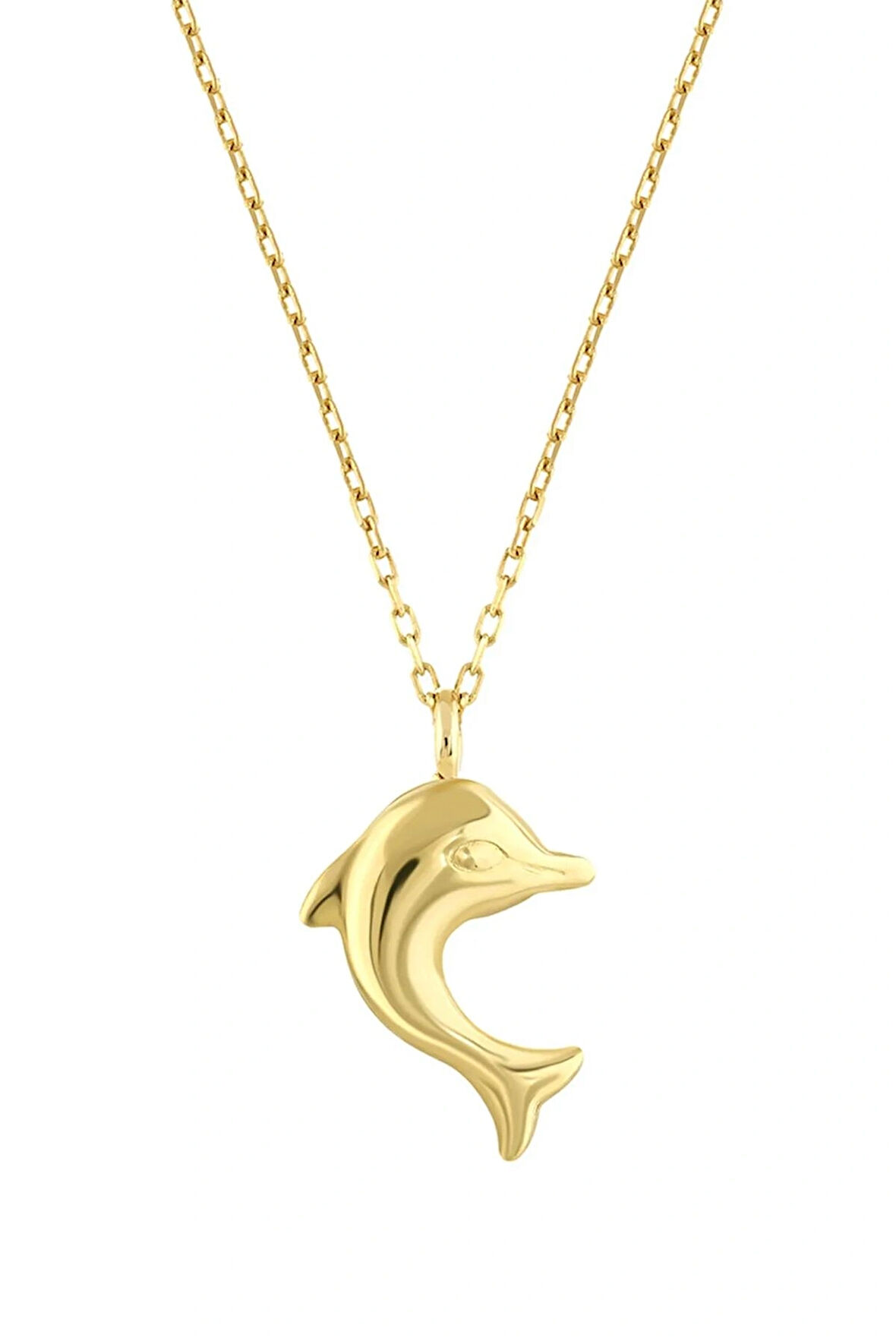 14 Ayar Altın Yunus Kolye
