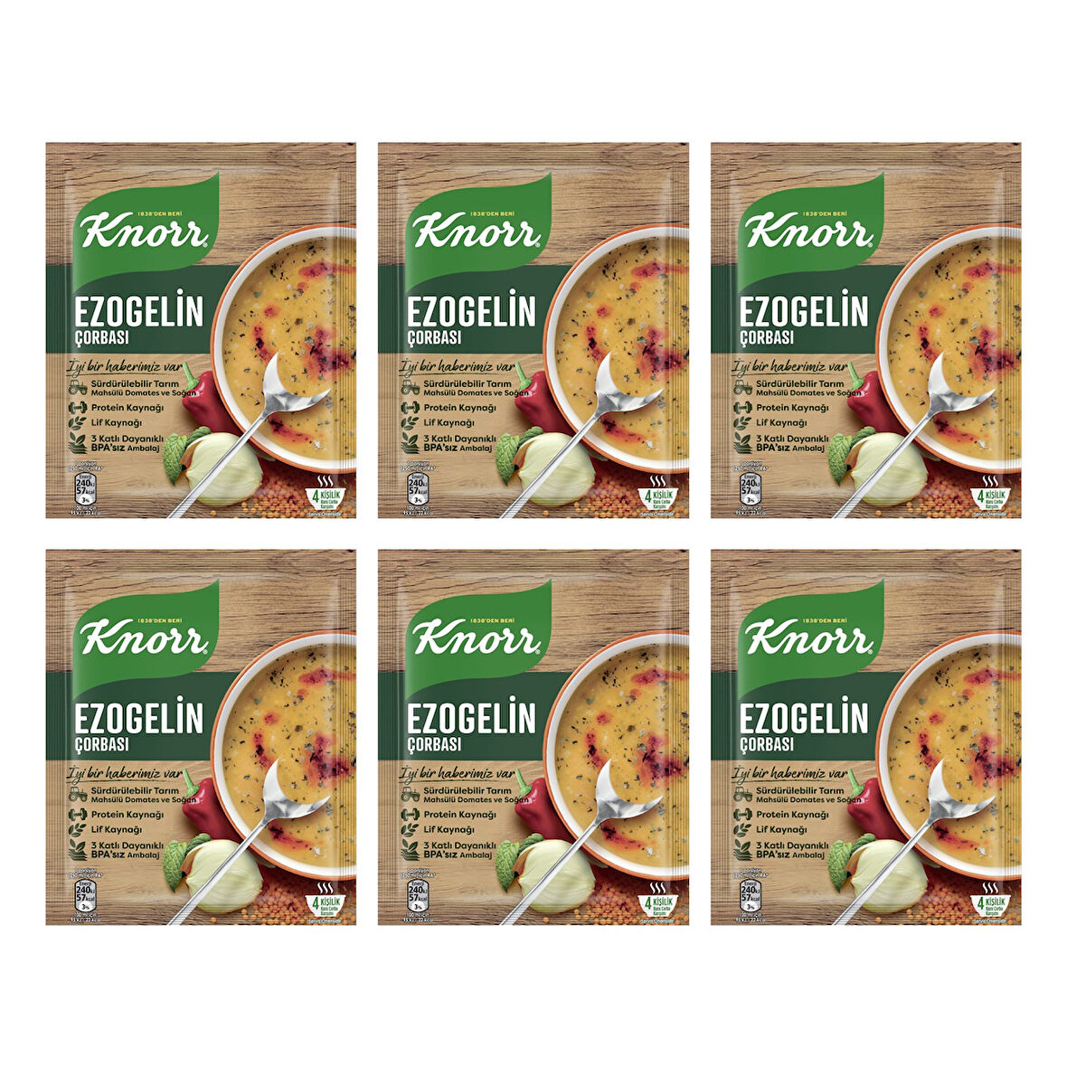 Knorr Ezo Gelin Çorbası 74 gr X 6 Adet