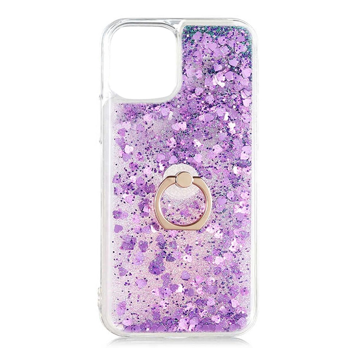 Gpack Apple iPhone 12 Pro Kılıf Milce Sulu Yüzüklü Silikon Arka Kapak