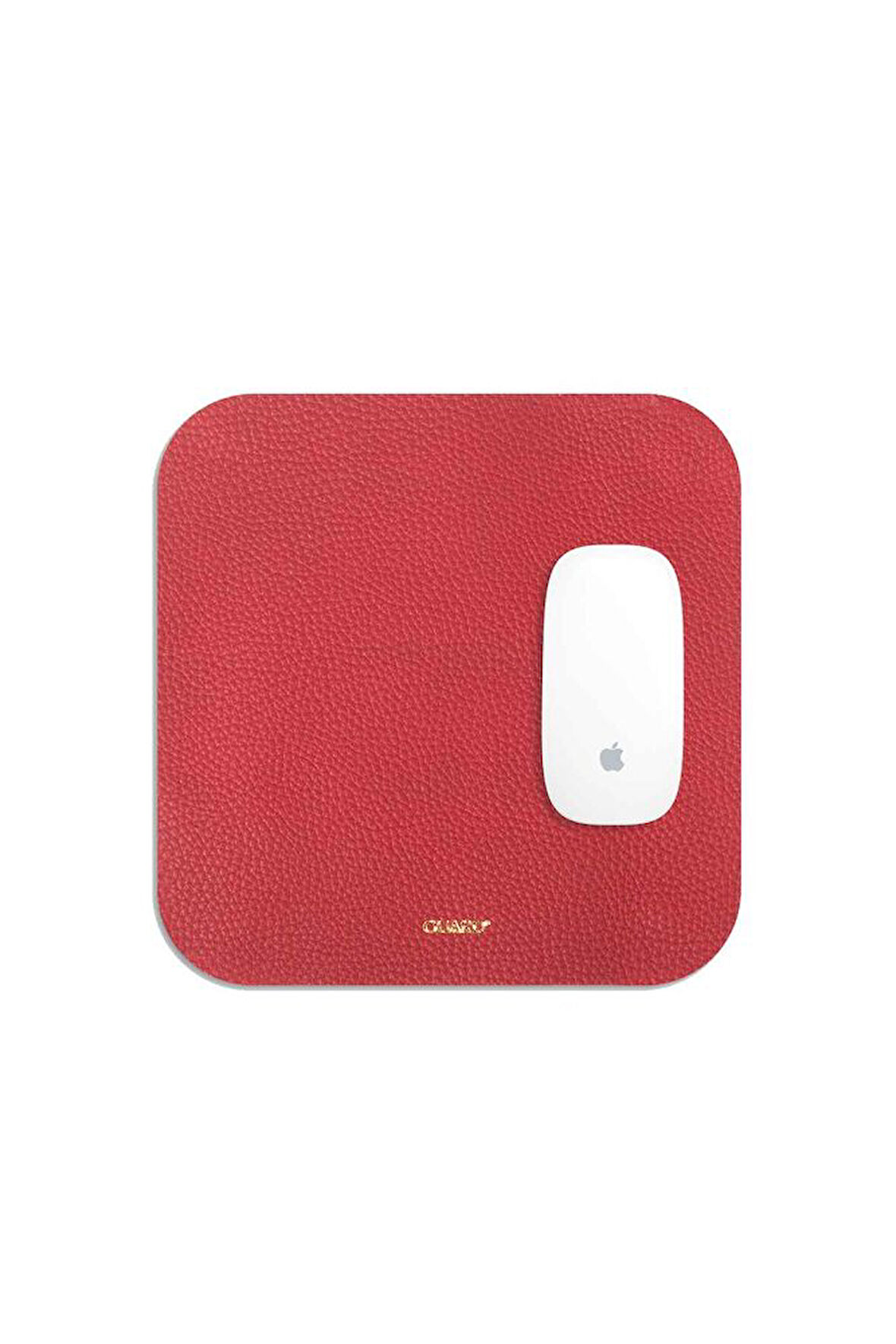 Guard Kırmızı Deri Mouse Pad 30 x 27 Cm