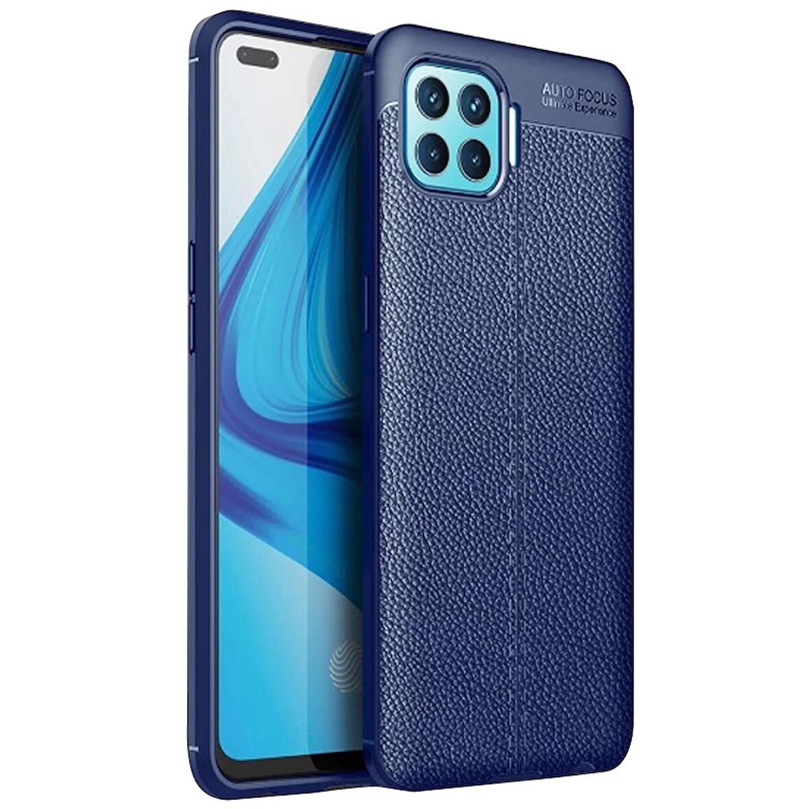 Gpack Oppo Reno 4 Lite Kılıf Niss Silikon Deri Görünümlü