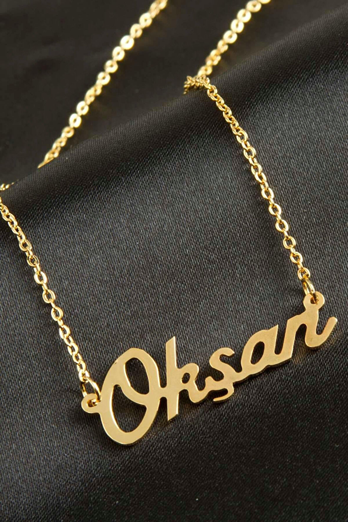 Okşan İsimli Kolye (Kişiye Özel)