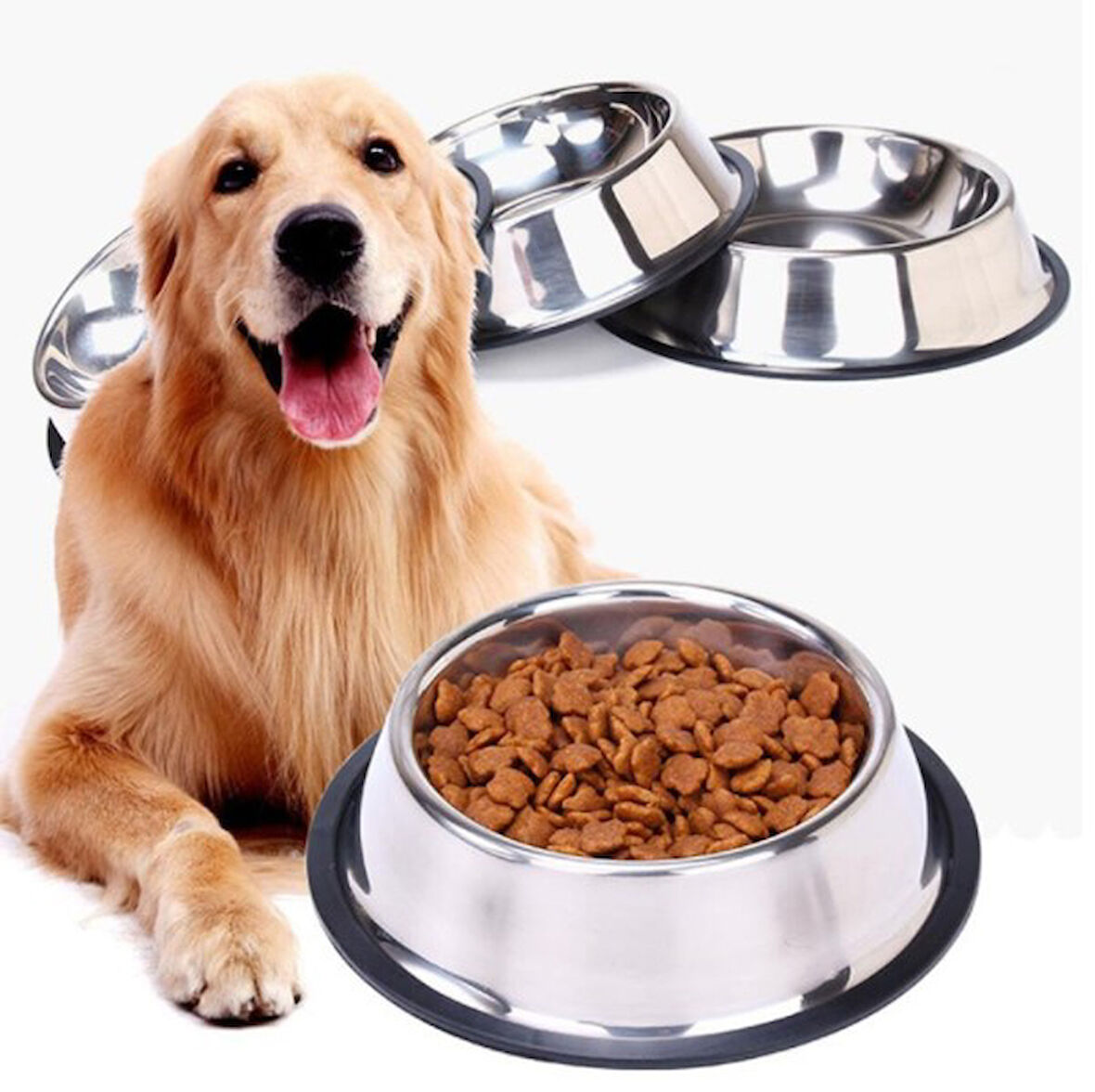  Paslanmaz Çelik Metal Mama Kabı 15 cm 