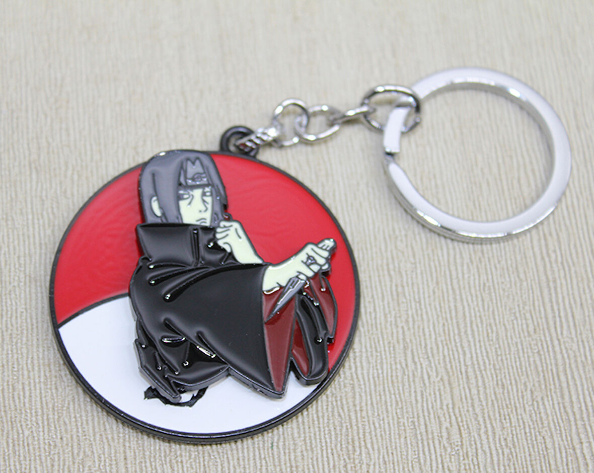 Metal Dönen Itachi Uchiha Anahtarlık 