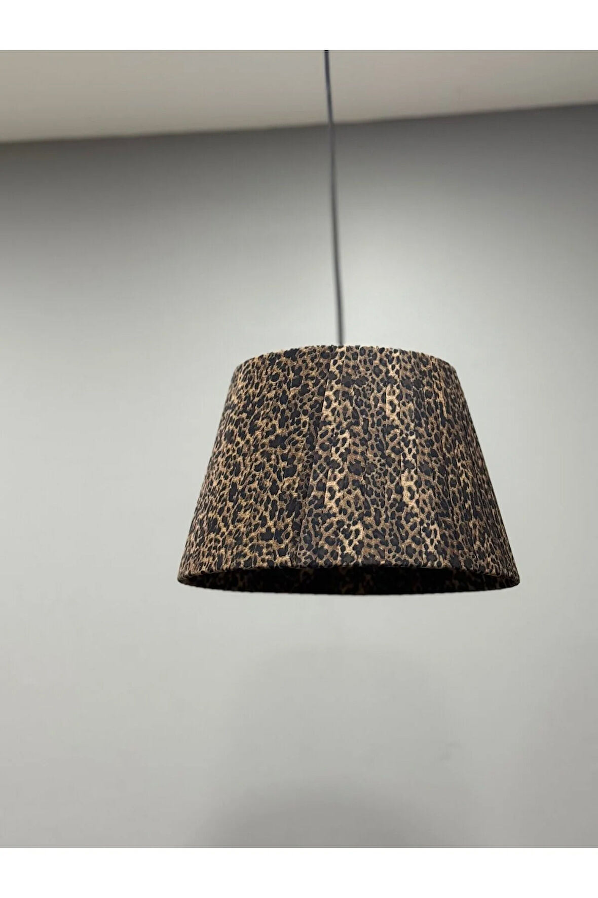 Leopar Kumaş Özel Tasarım Modern Avize Aydınlatma