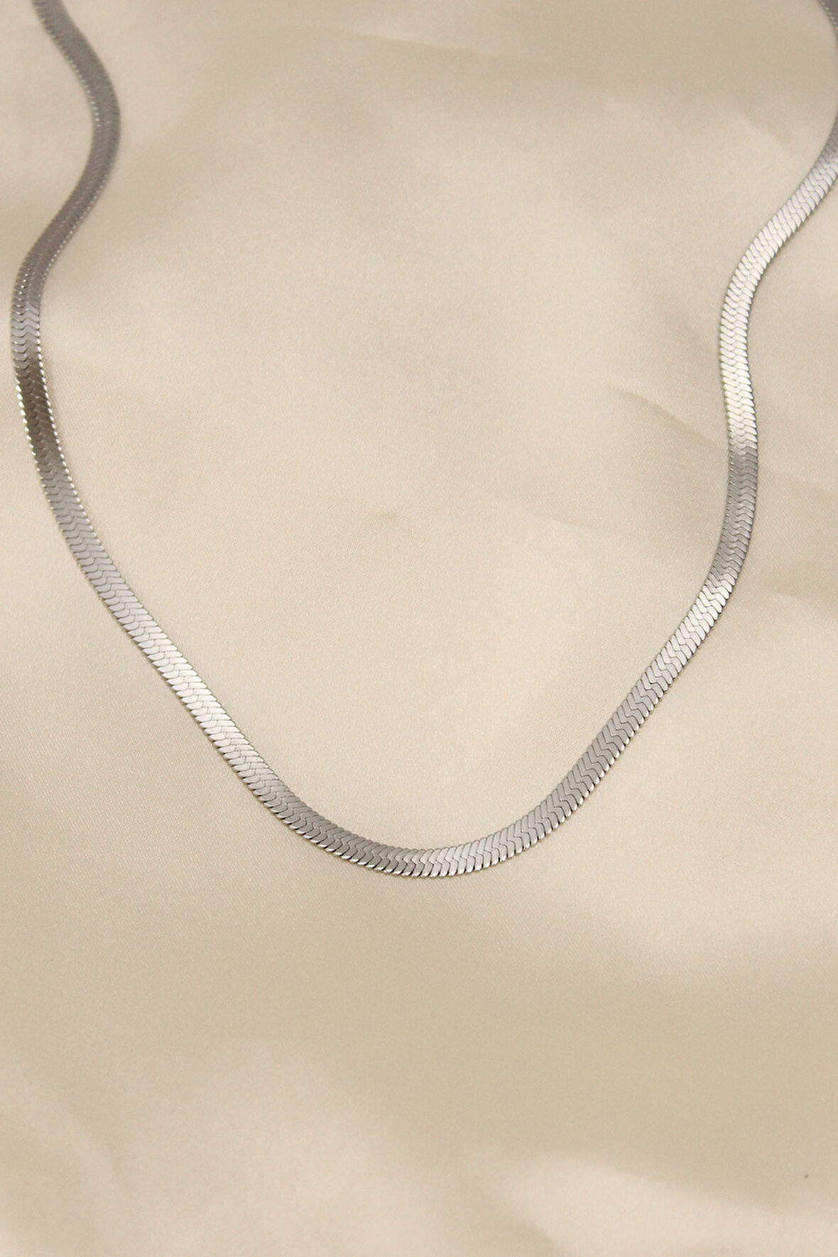  316L Çelik Silver Renk 45 cm İtalyan Zincir Model Kadın Kolye