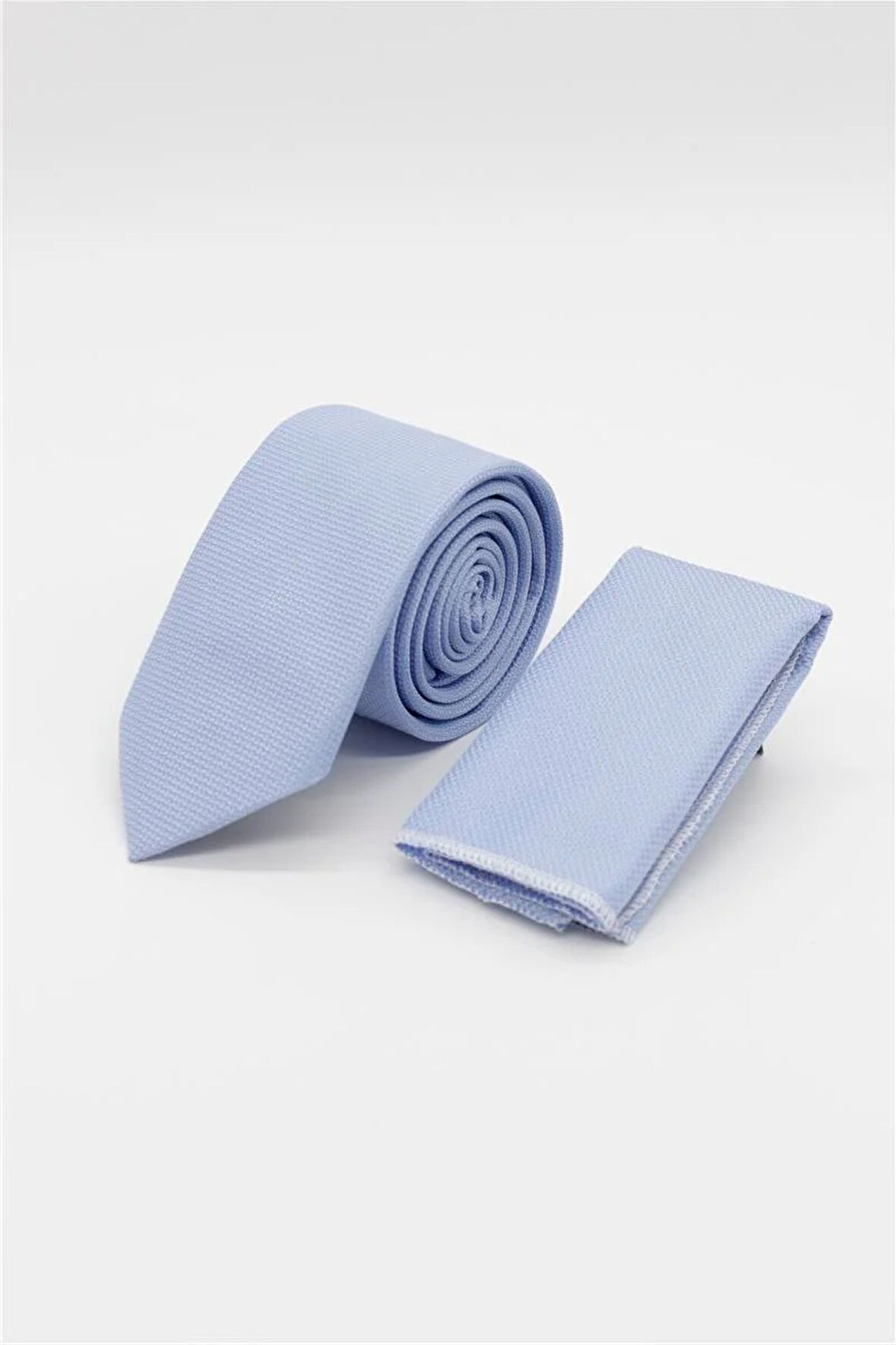Mavi Kuş Gözü Desen  6 Cm  Kravat 1090250201
