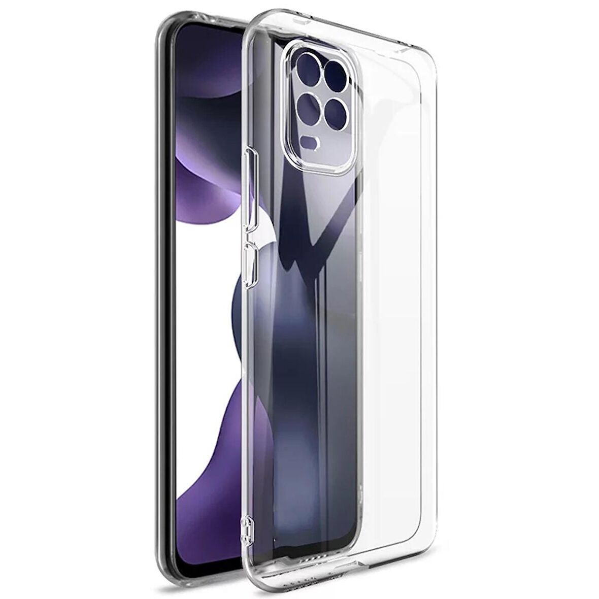 Gpack Xiaomi Mi 10 LİTE Kılıf Kamera Korumalı Şeffaf Silikon