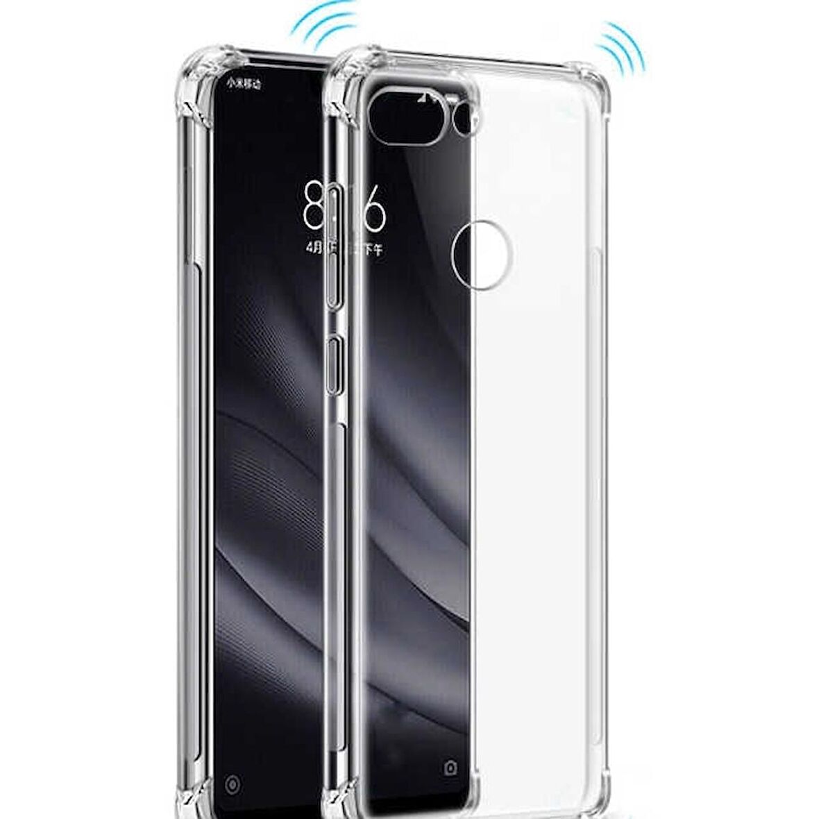 Smcase Xiaomi Mi 8 Lite Kılıf Darbe Korumalı Silikon 