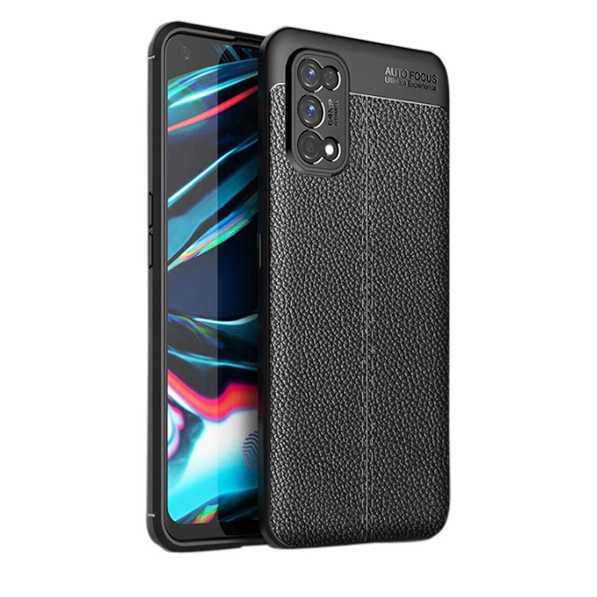 Gpack Oppo Realme 7 Pro Kılıf Niss SilikonFull Kapatan Ekran