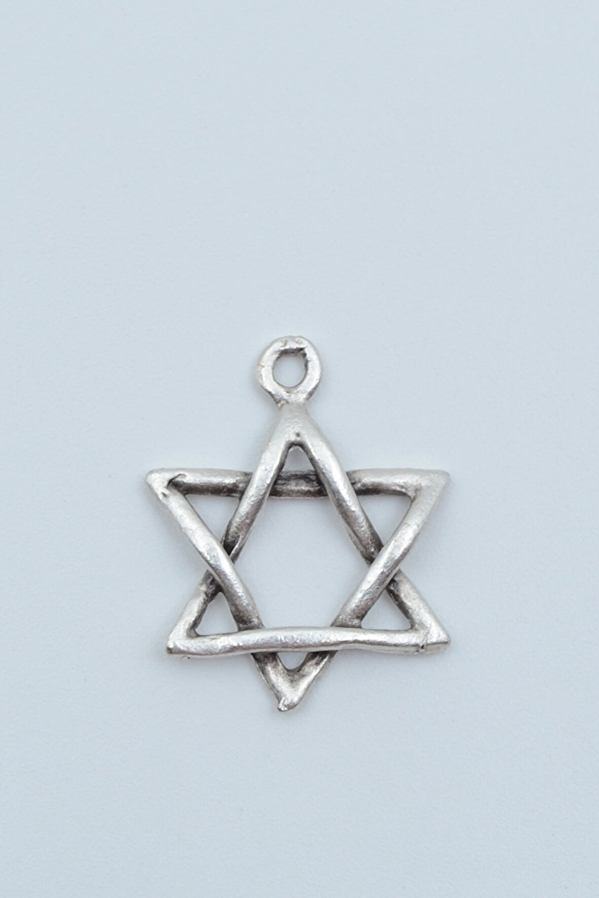 Minimal Pentagram Gümüş Kaplama Kolye Ucu