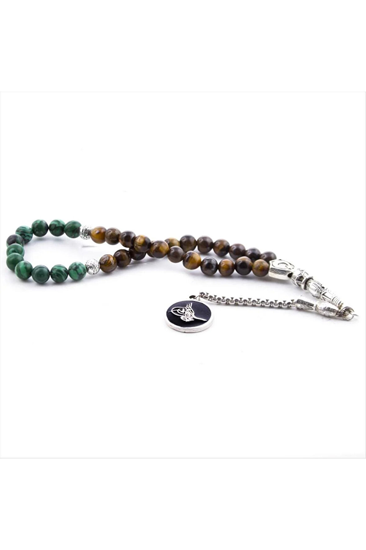 Malahit-Kaplangözü Taşı Tesbih 6mm