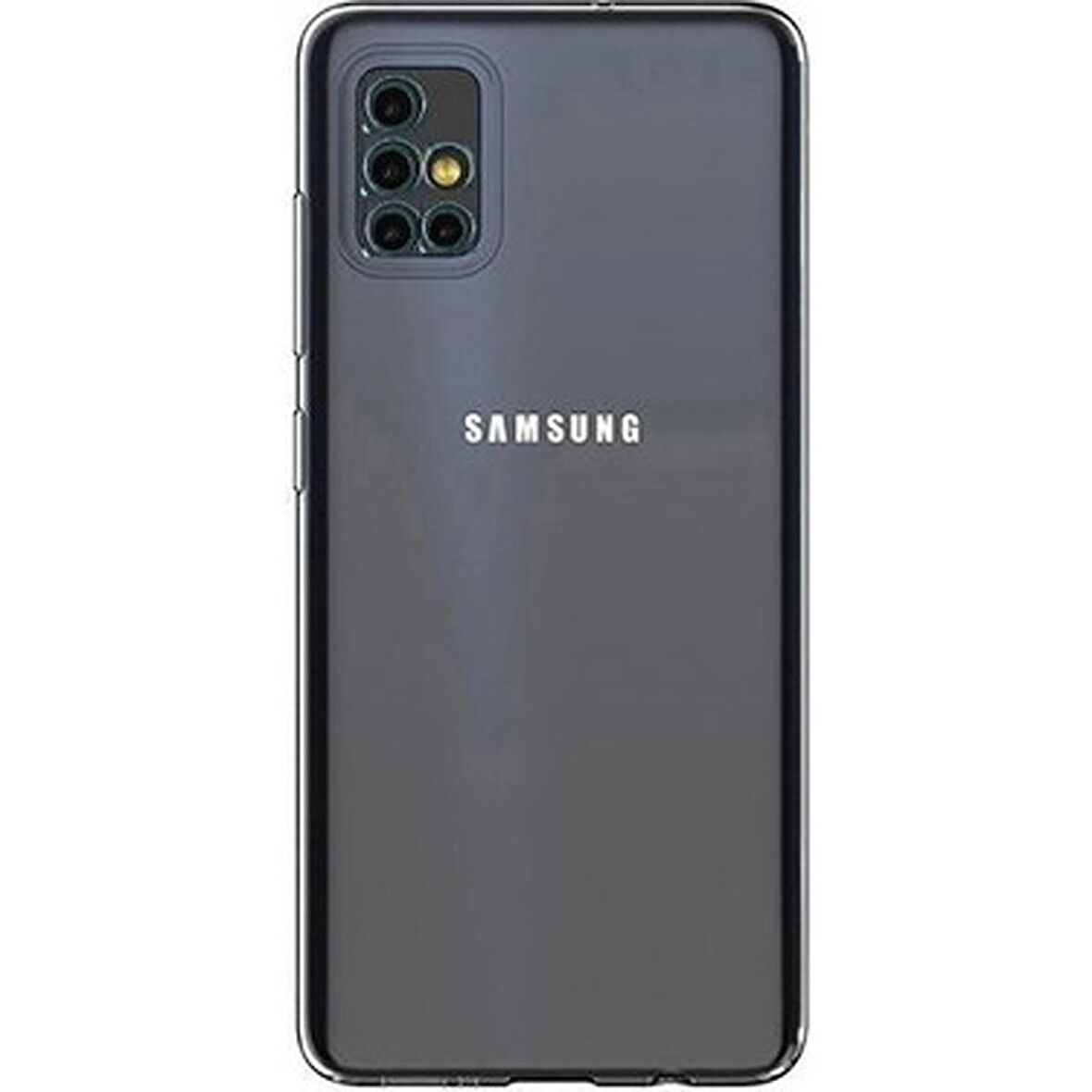 Gpack Samsung Galaxy M31S Kılıf Kamera Korumalı Şeffaf Silikon