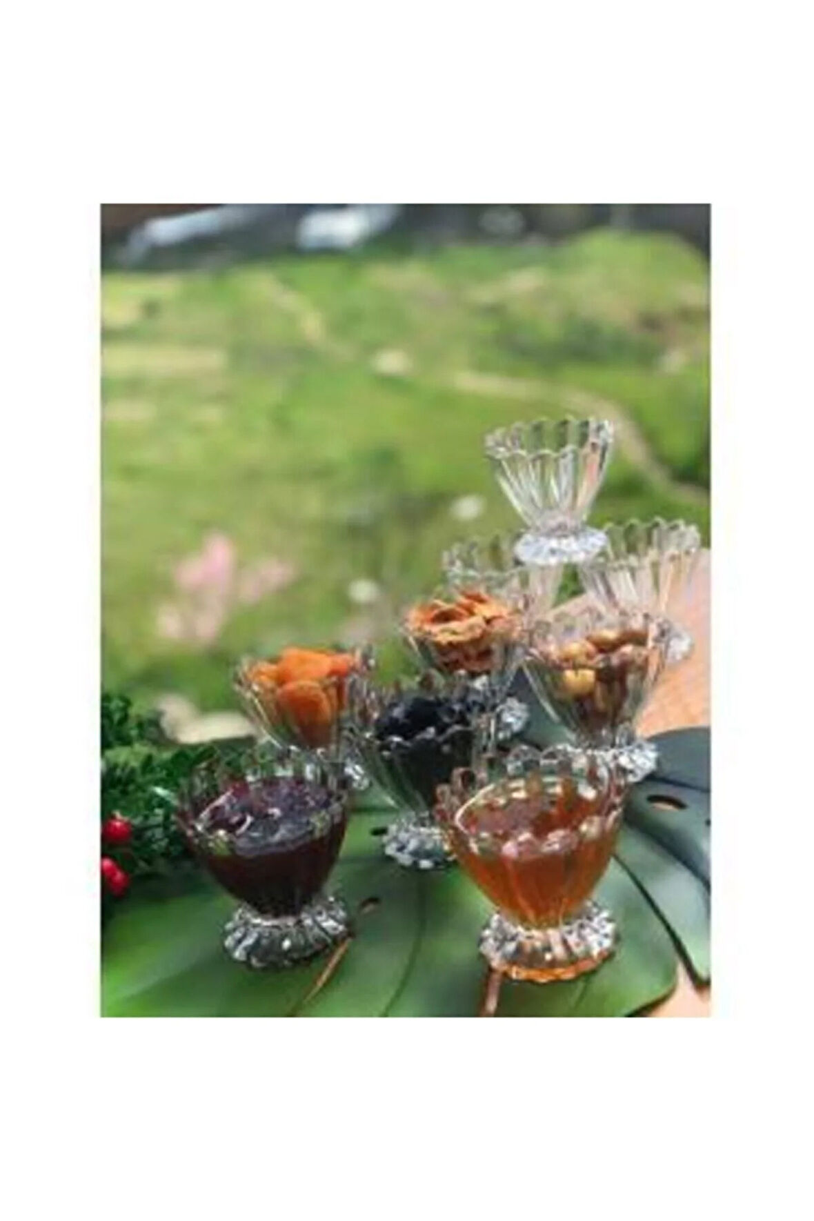 Madame Luda Home Orjinal Cam Ürün Magnolia 3 Adet 250 Ml.tatlı & Dondurma & Çerez Sunum Kasesi.