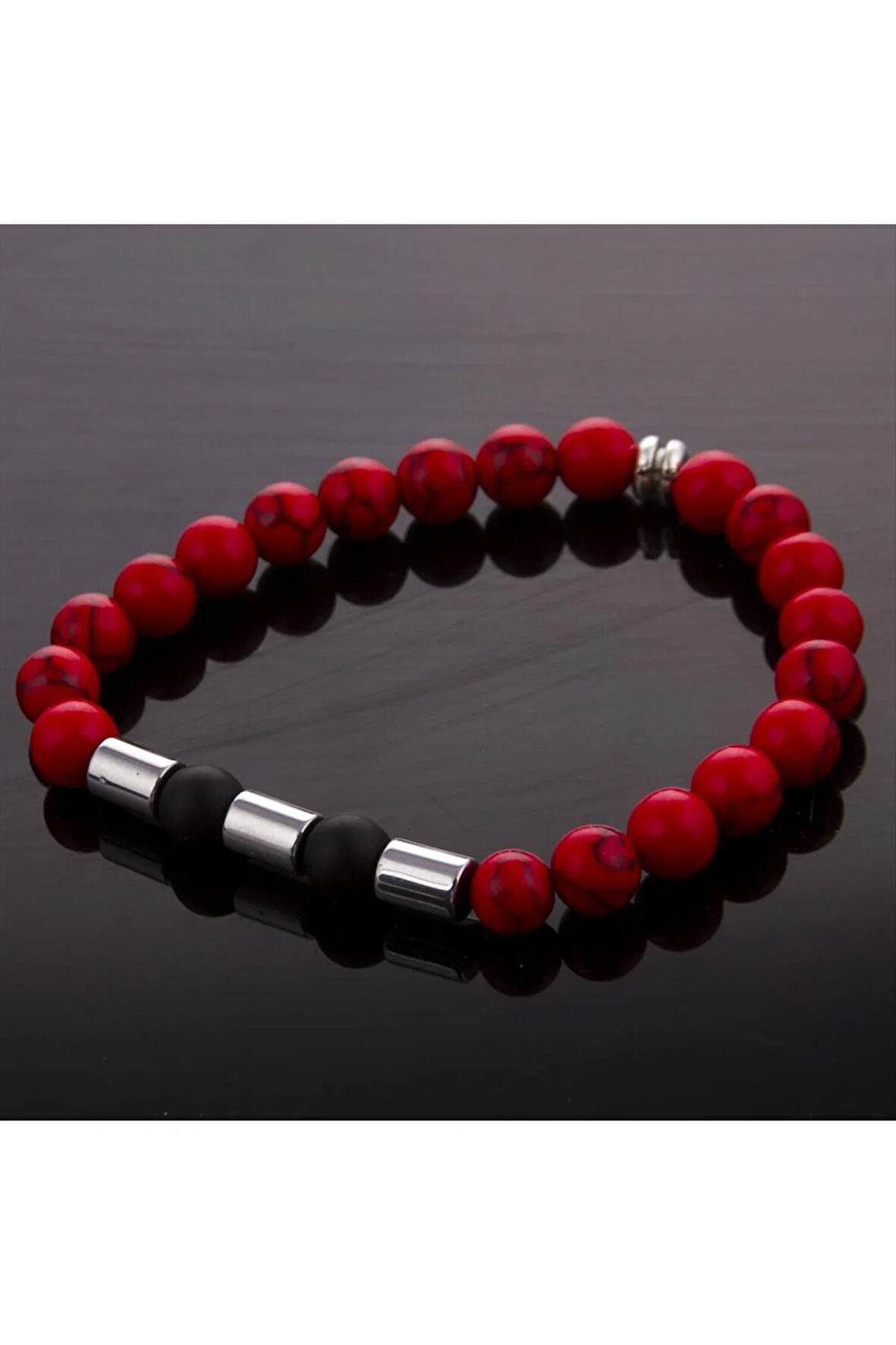 Mercan-Onix Doğaltaş Bileklik