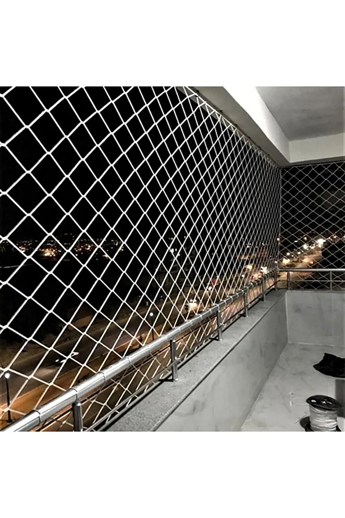 2,50 X 10 Metre Çocuk Güvenlik Filesi Kalınlık 3 Mm Balkon Güvenlik Filesi Kedi Güvenlik Filesi File