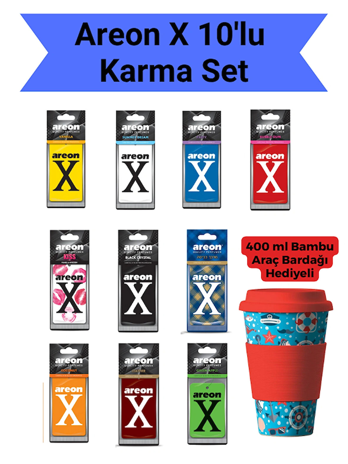 Areon X Avantajlı 10'lu Set (10 Farklı Koku)