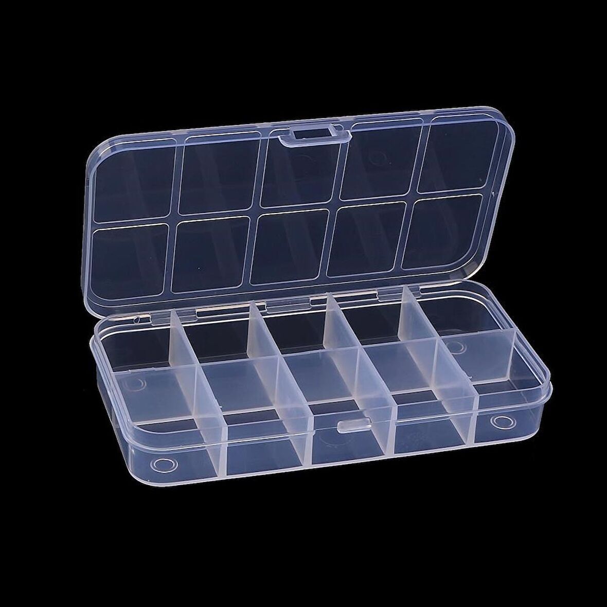 Hayal Sepeti 10 Bölmeli Kapaklı Organizer Kutu 132x69x22 mm