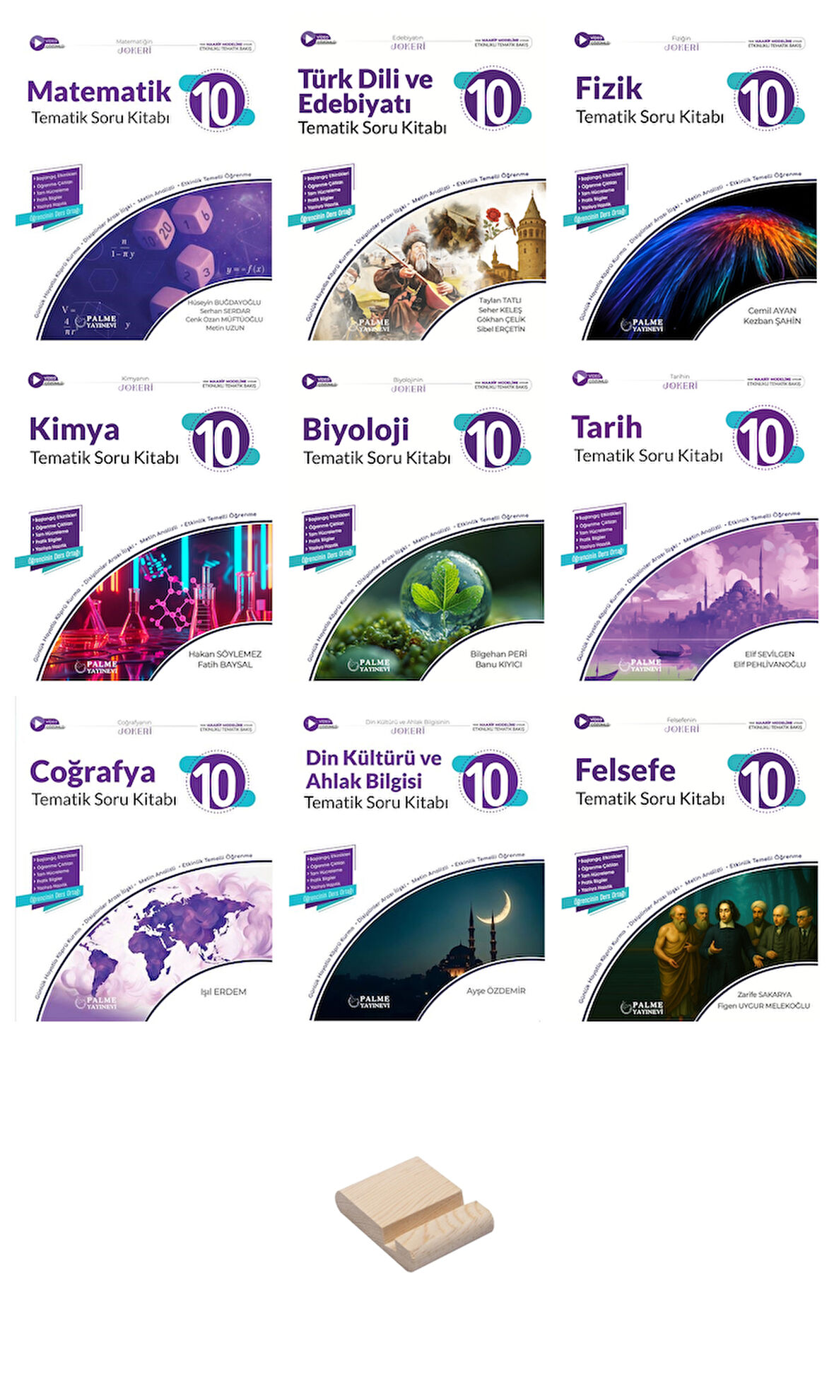 10. Sınıf Joker Tüm Dersler Tematik Soru Bankası 9lu Set + Telefon Standı