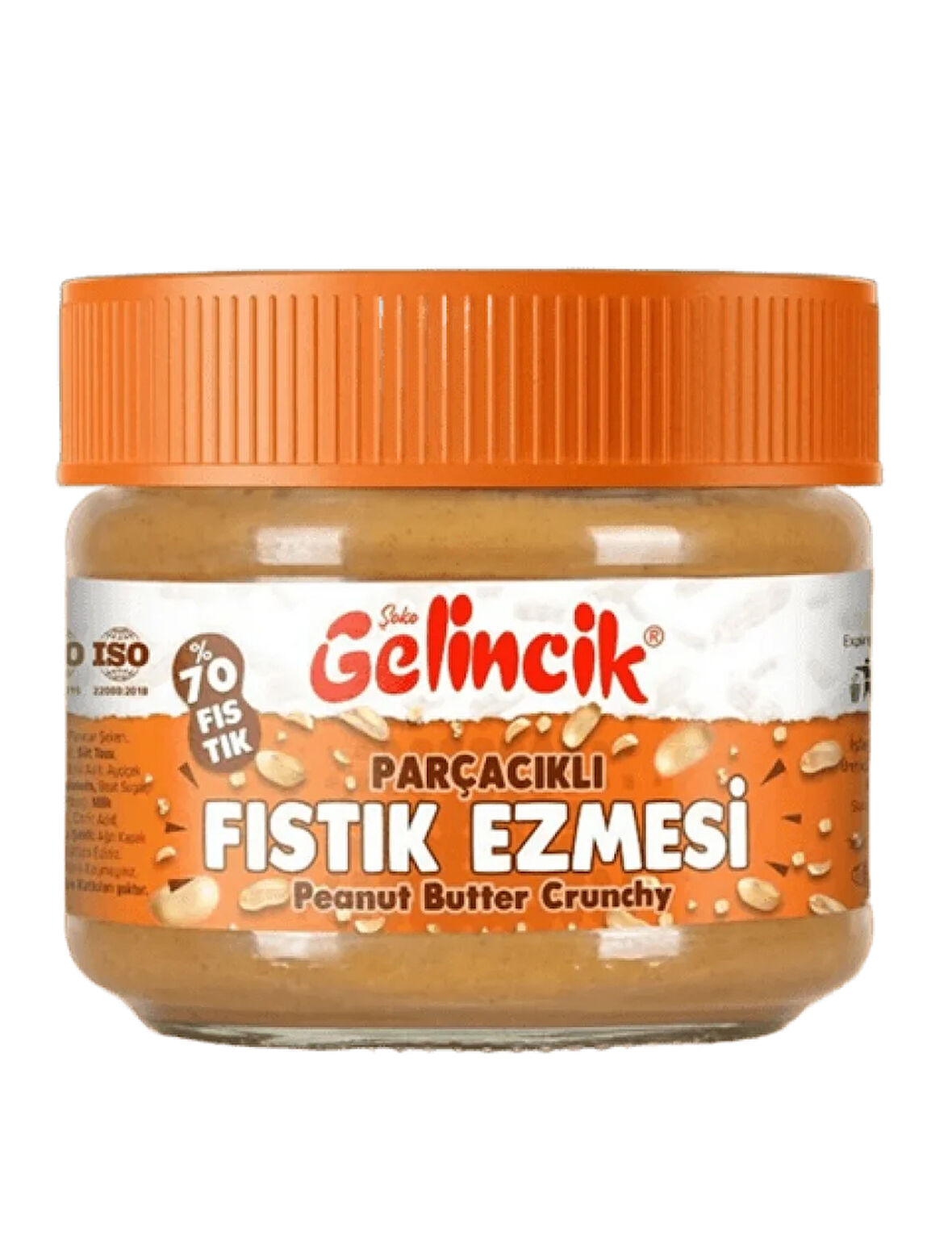 Fıstık Ezmesi (Parçacıklı, Şekerli %70) 320 gr.