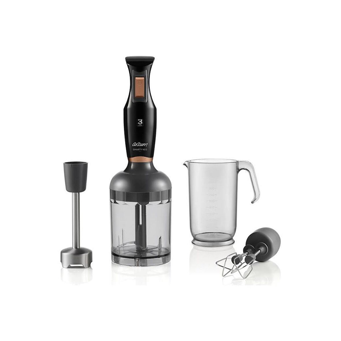 Arzum AR1108-S Smarty Neo Siyah 900 W Blender Seti Teşhir