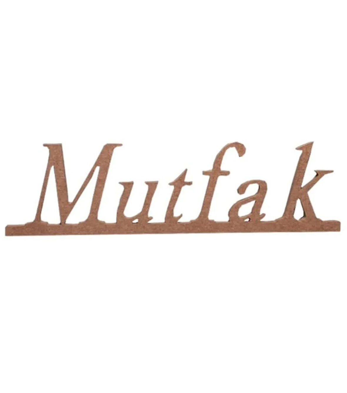 Ahşap Boyanababilir Mdf " Mutfak " Temalı Dekoratif Duvar Yazısı