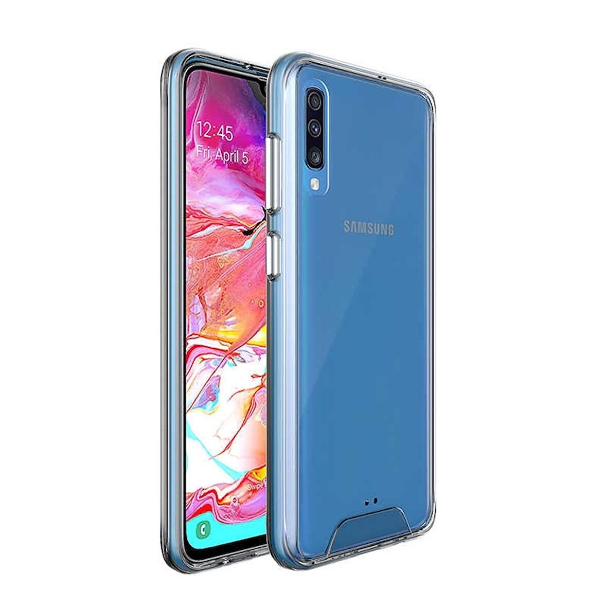 Smcase Samsung Galaxy A70 Kılıf Gard Darbe Korumalı Sert Silikonlu 