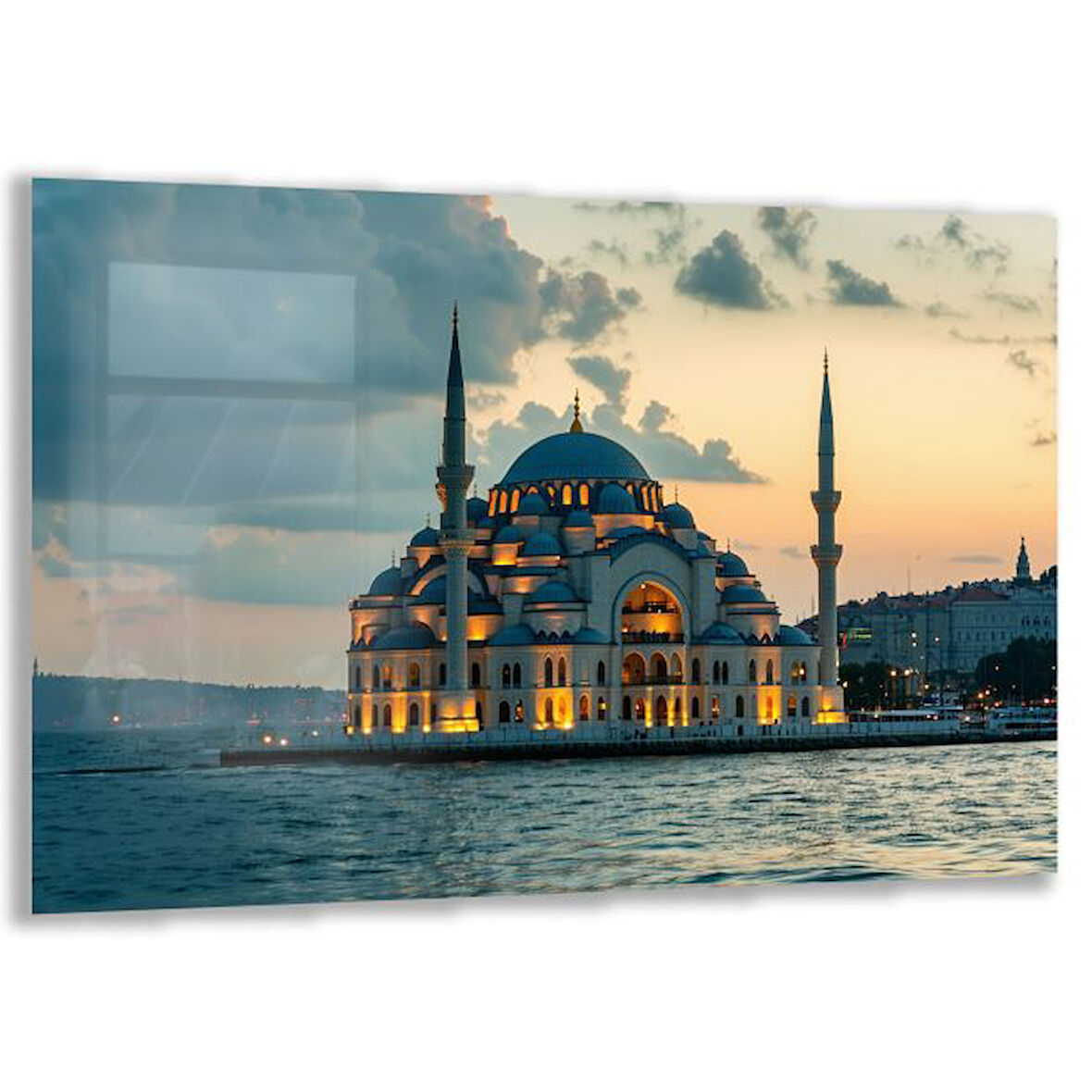Doğa Manzaralı Cam Tablo - İstanbul - Yatay Motif 02-009