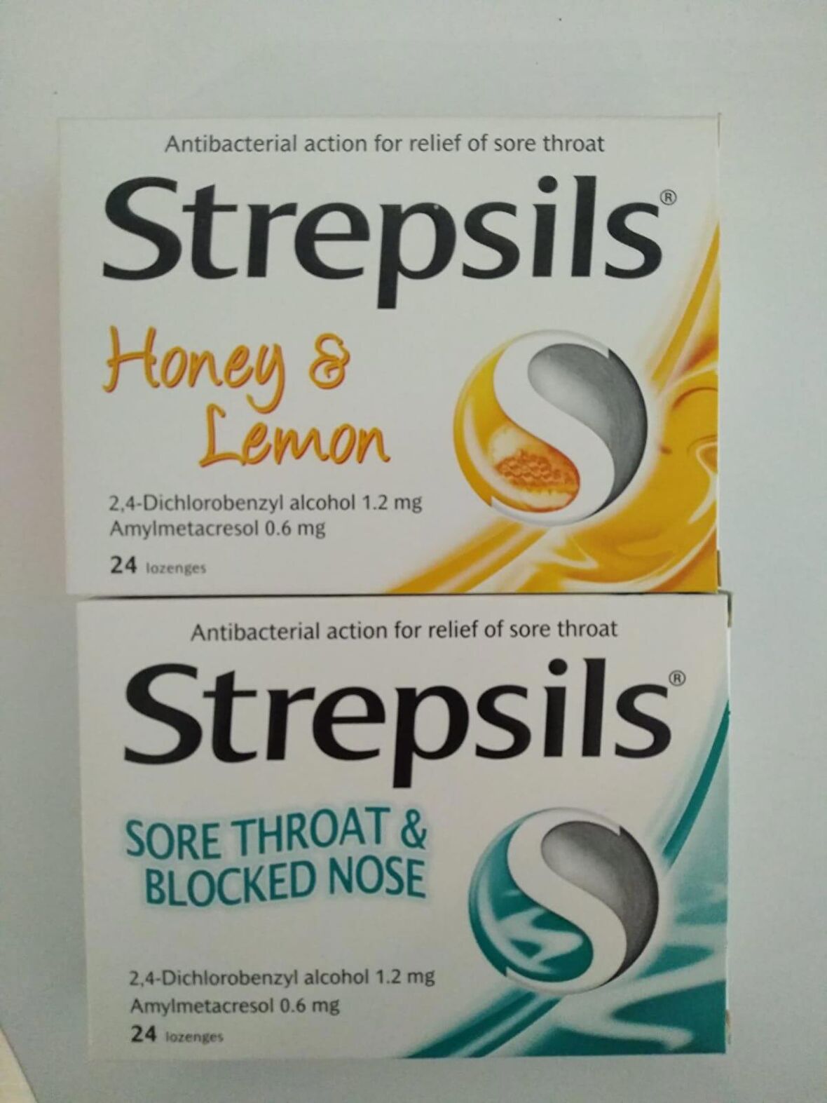 Strepsils Limon&Bal Aromalı pastil+Strepsils Mentollü 24 pastil