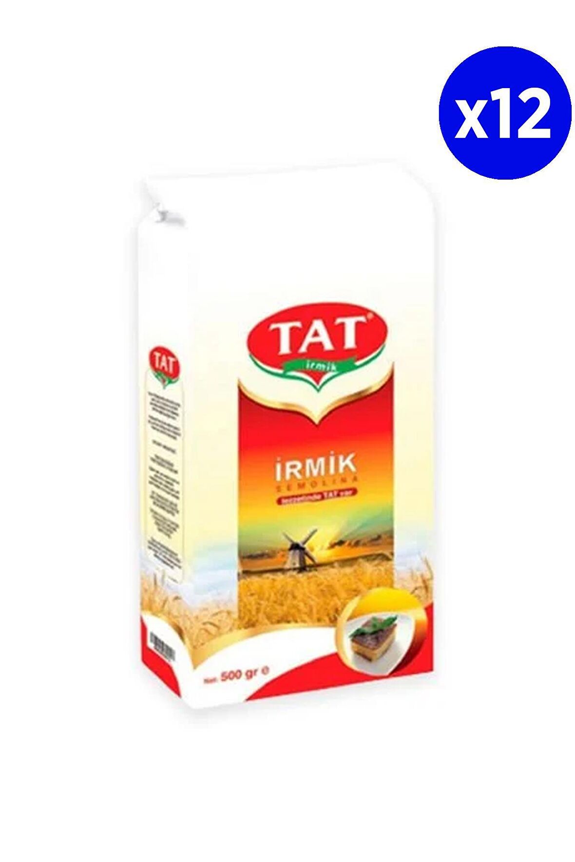 Tat İrmik 500 Gr x 12 Adet