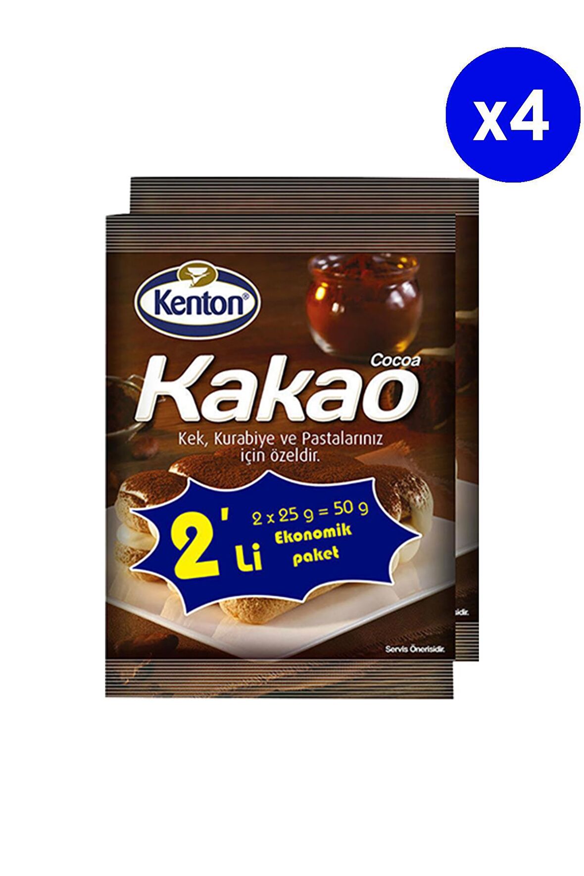 Kenton Toz Kakao 2x25 Gr x 4 Adet