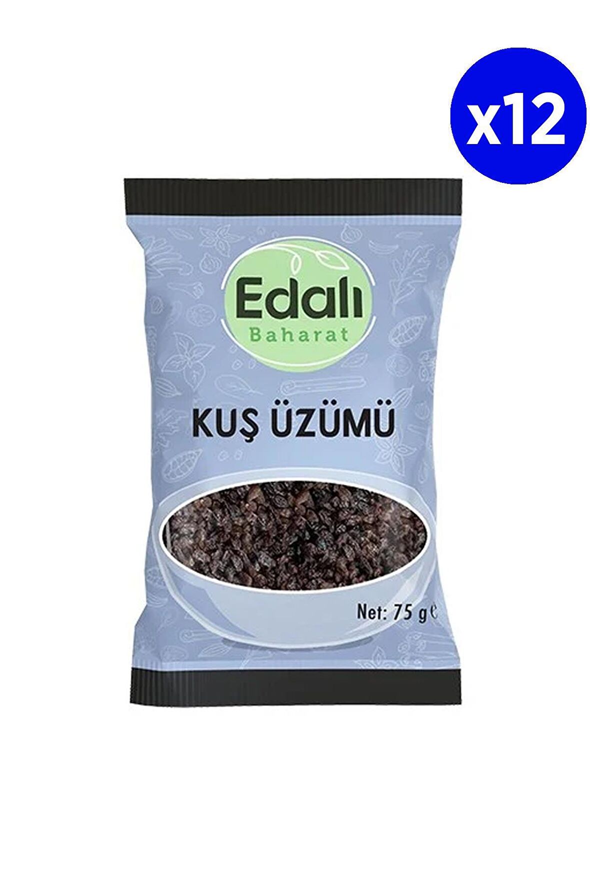 Edalı Baharat Kuş Üzüm 75 Gr x 12 Adet