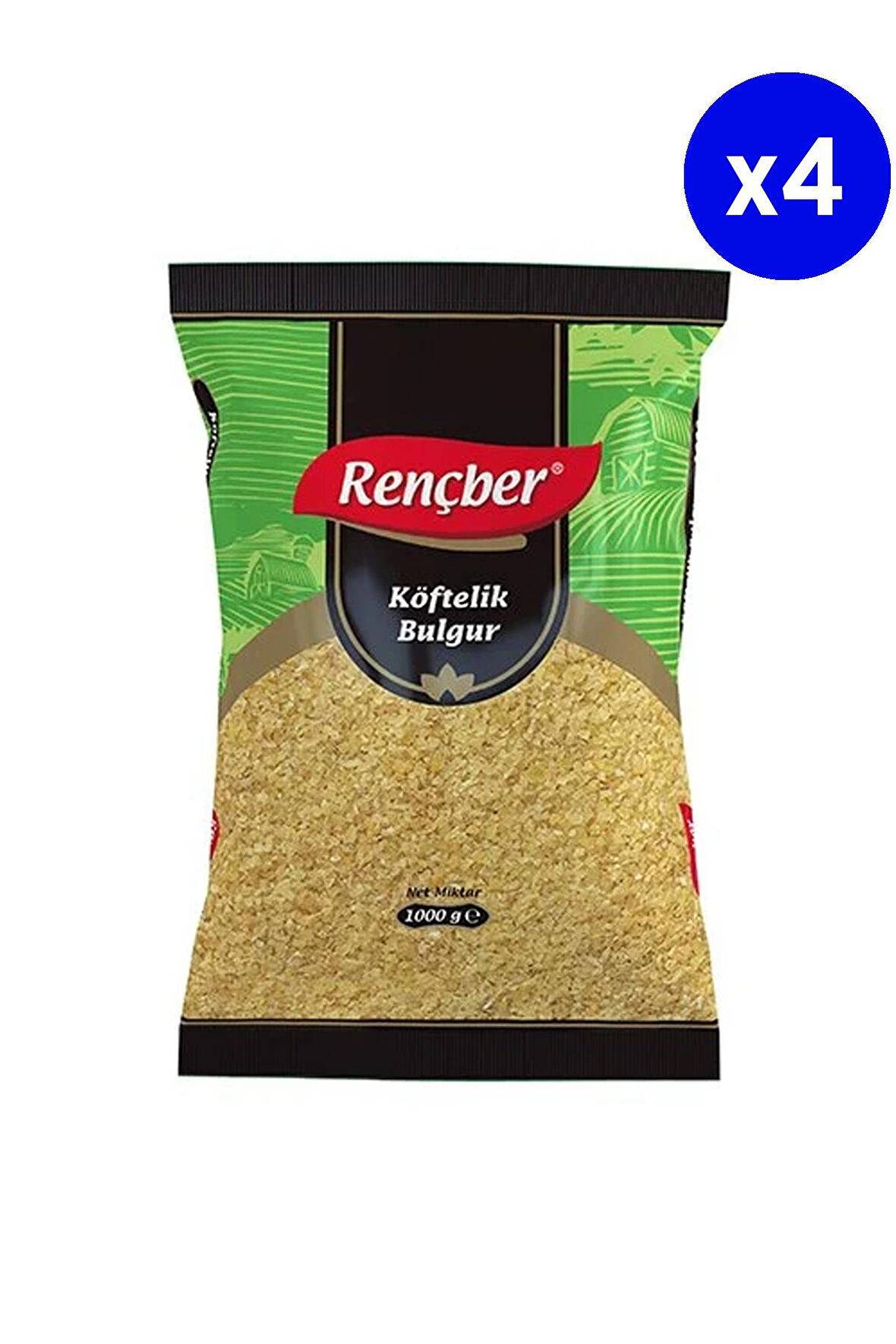 Rençber Köftelik İnce Bulgur 1 Kg x 4 Adet