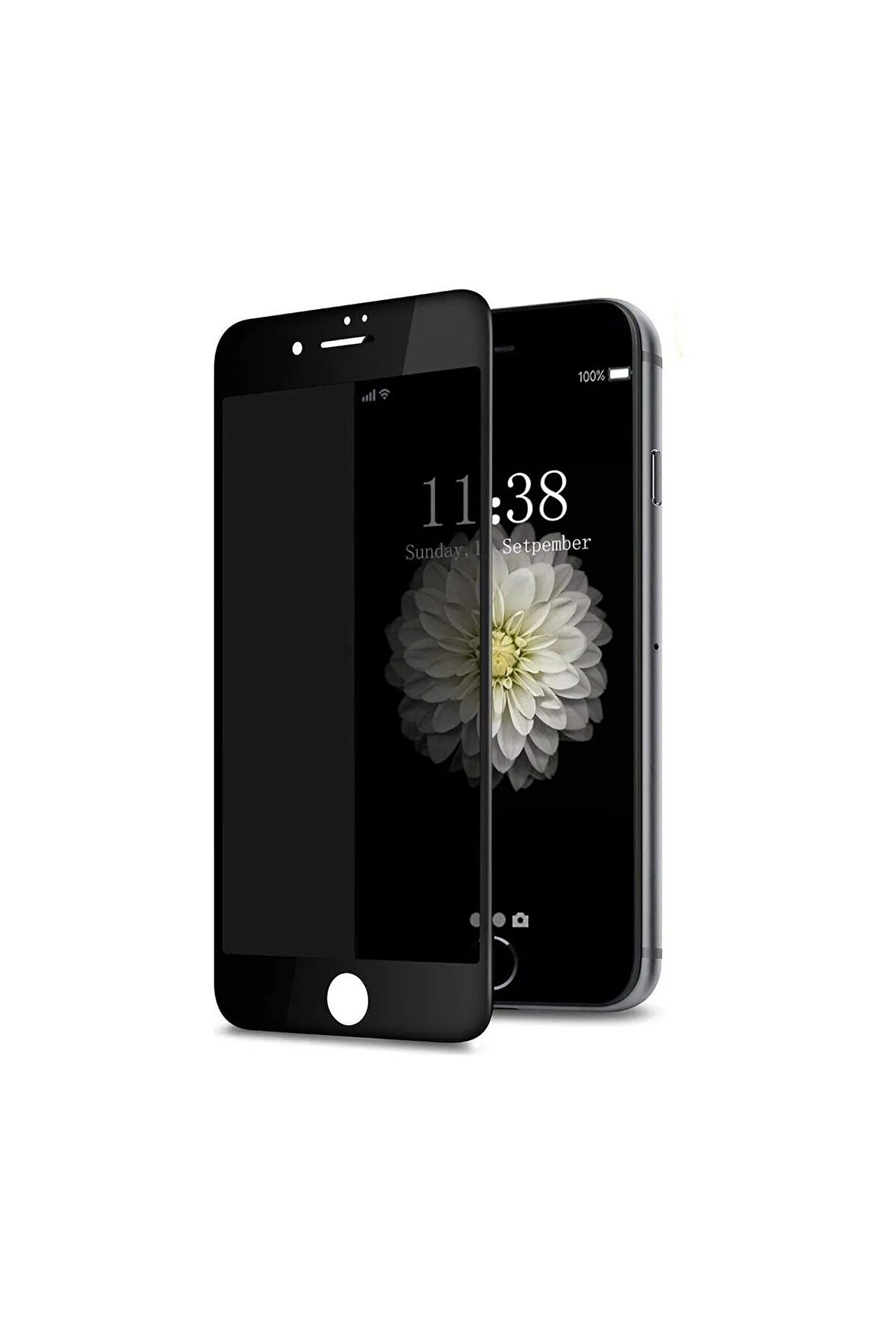 Iphone 7 Plus Ekran Koruyucu Parmak Izi Bırakmayan Mat - Siyah - Extra İnce