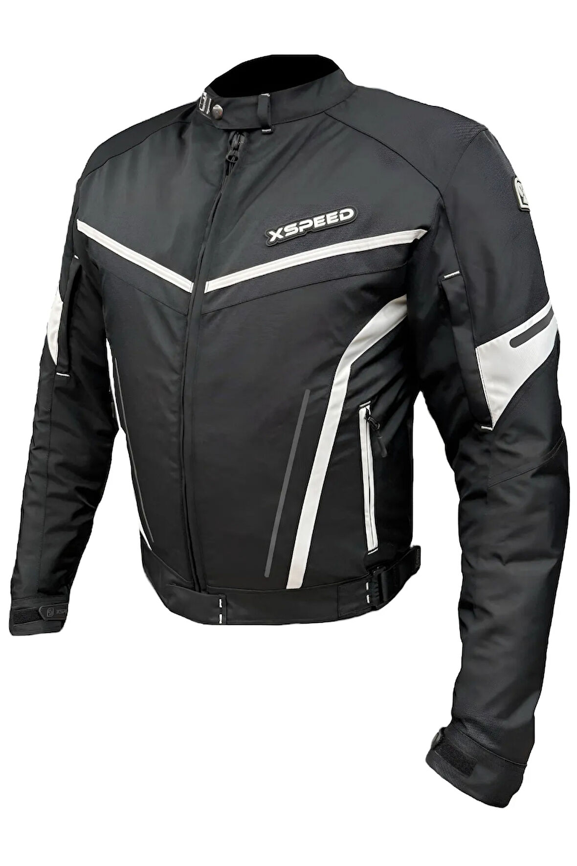 Zeus 4 Mevsimlik Korumalı Motosiklet Montu Yeni Sezon Siyah Beyaz