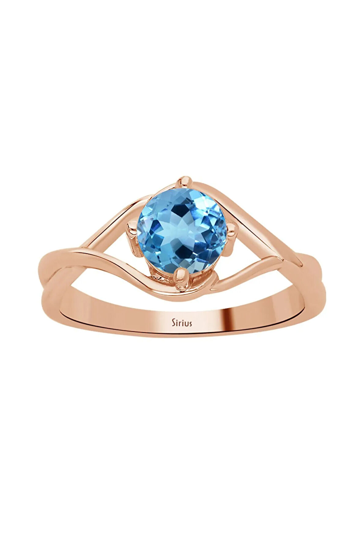 Mavi Topaz Taşlı Moana Yüzük 0602R0058