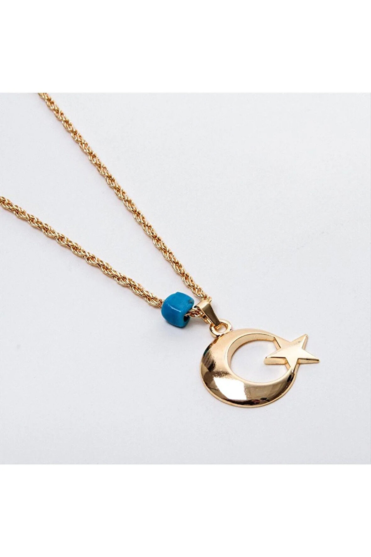Ay Yıldız Figürlü Kolye