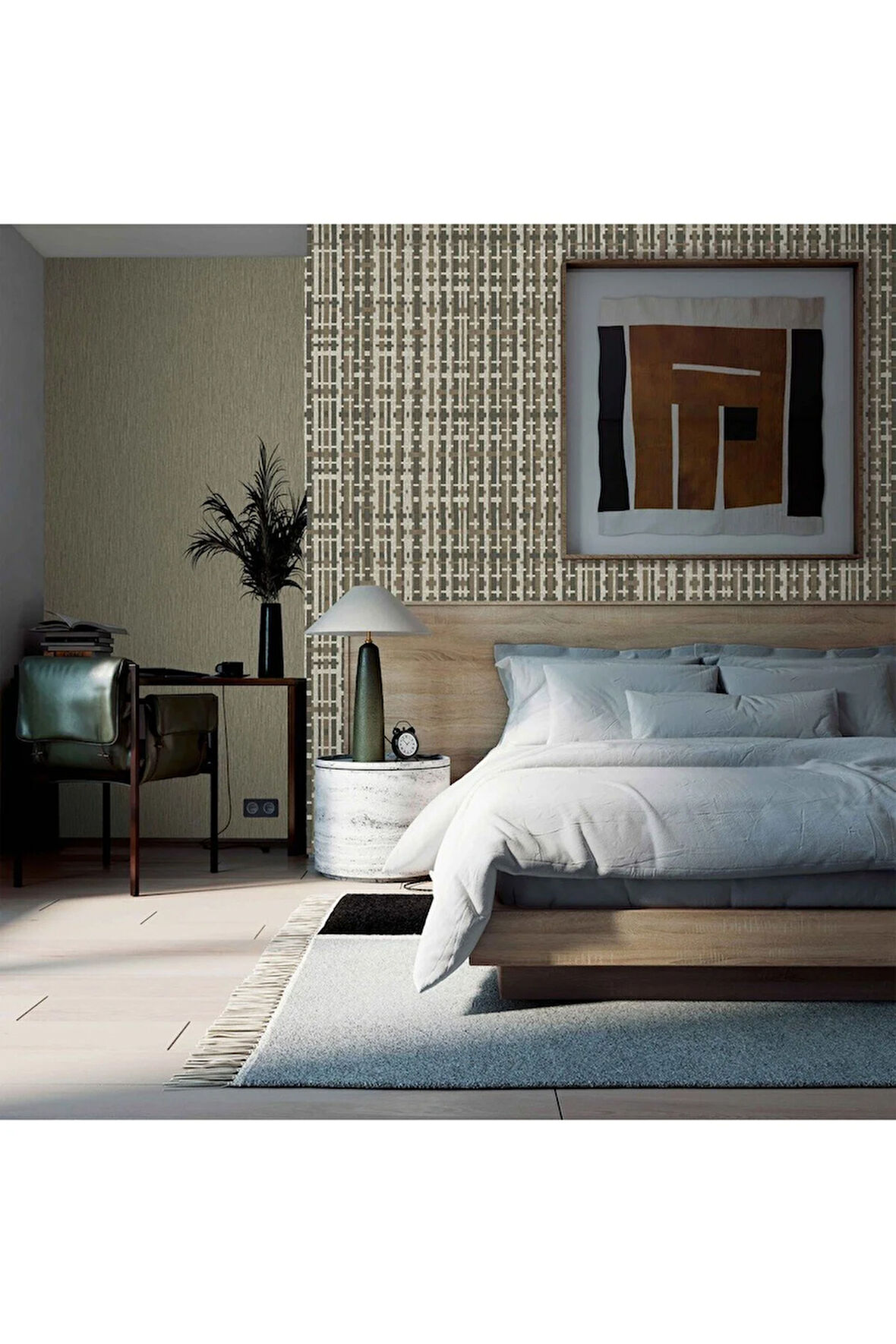 Çok Renkli Duvar Kağıdı, Beyaz, Beta 1105-6, 16,50 M²