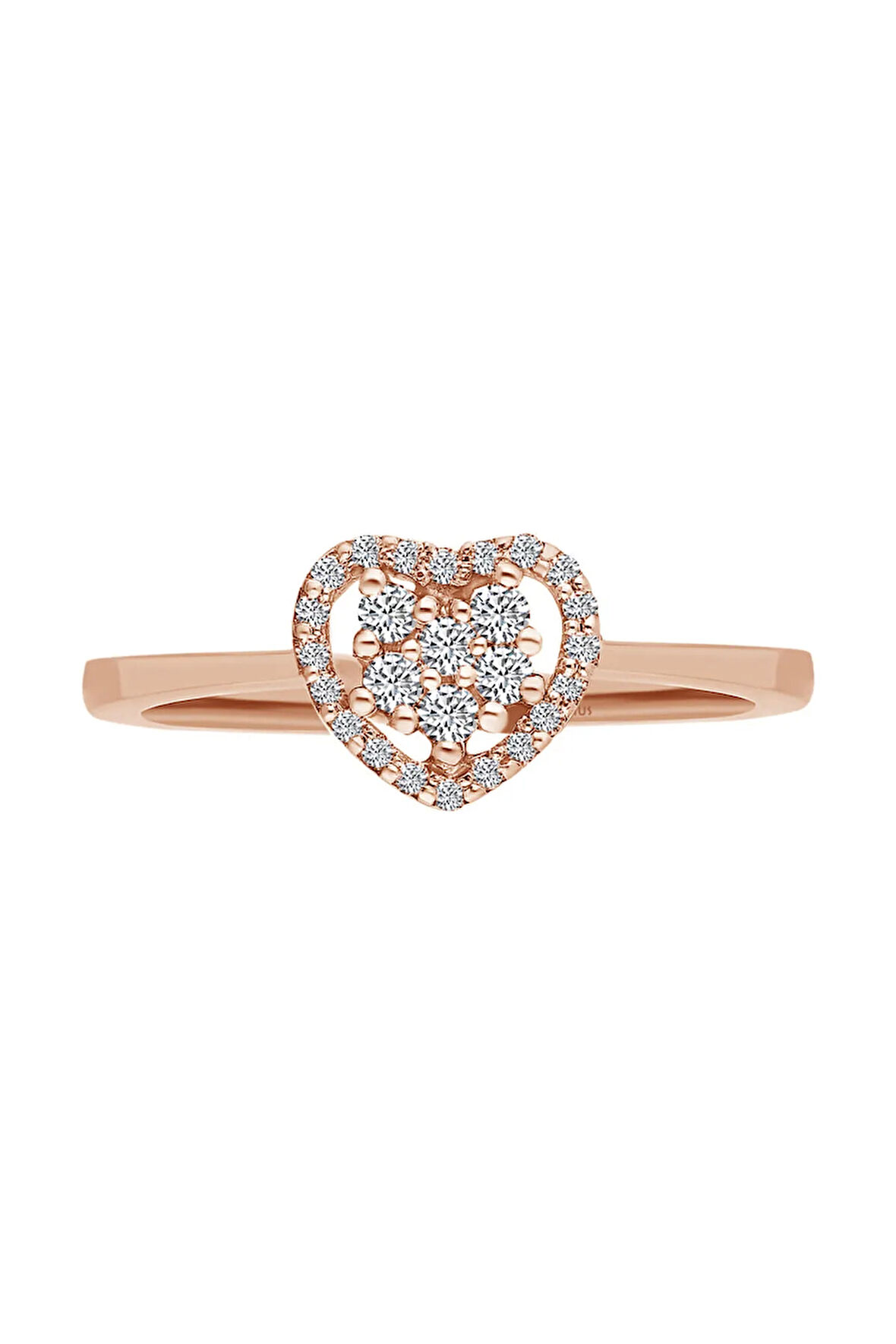 Pırlanta Kalp Yüzük