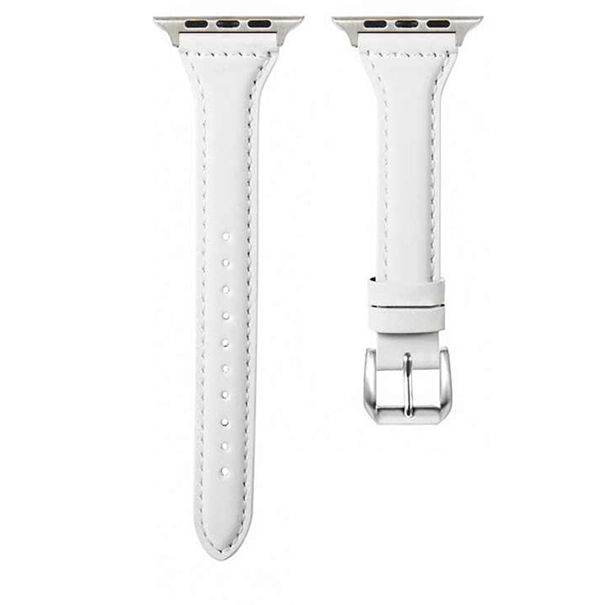 Gpack Apple Watch Series 4 5 42mm Kordon Deri Kordon Renkli İnce Tasarım KRD 28