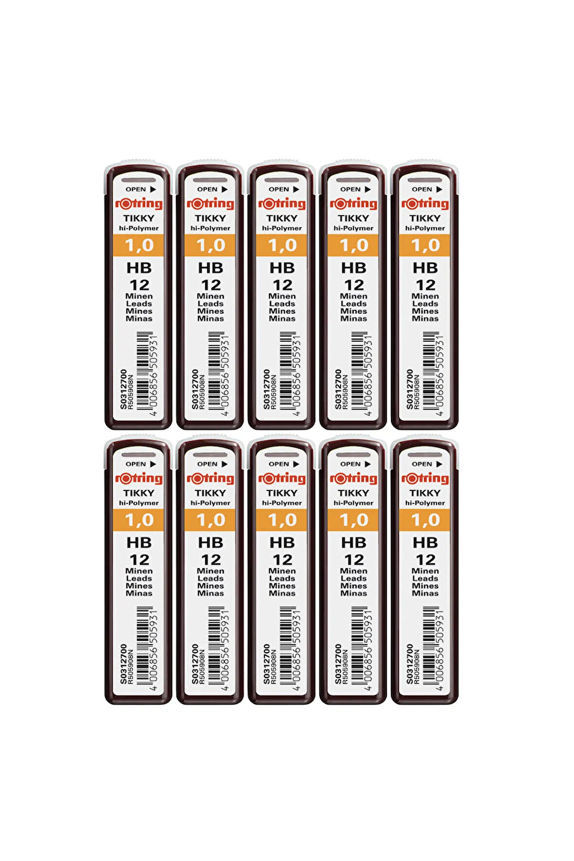 Rotring Hi Polymer Kurşun Kalem Ucu Hb 0.9 / 1.0 mm - 10 Adet
