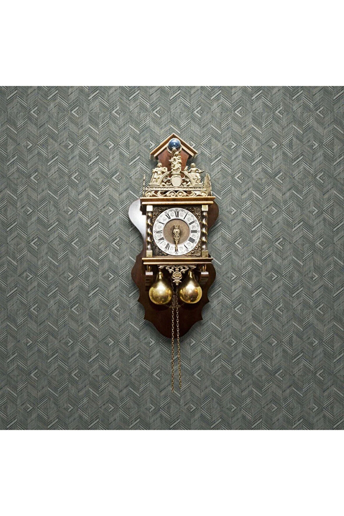 Geometrik Desen Duvar Kağıdı, Koyu, Yeşil, Beta 1107-4, 16,50 M²