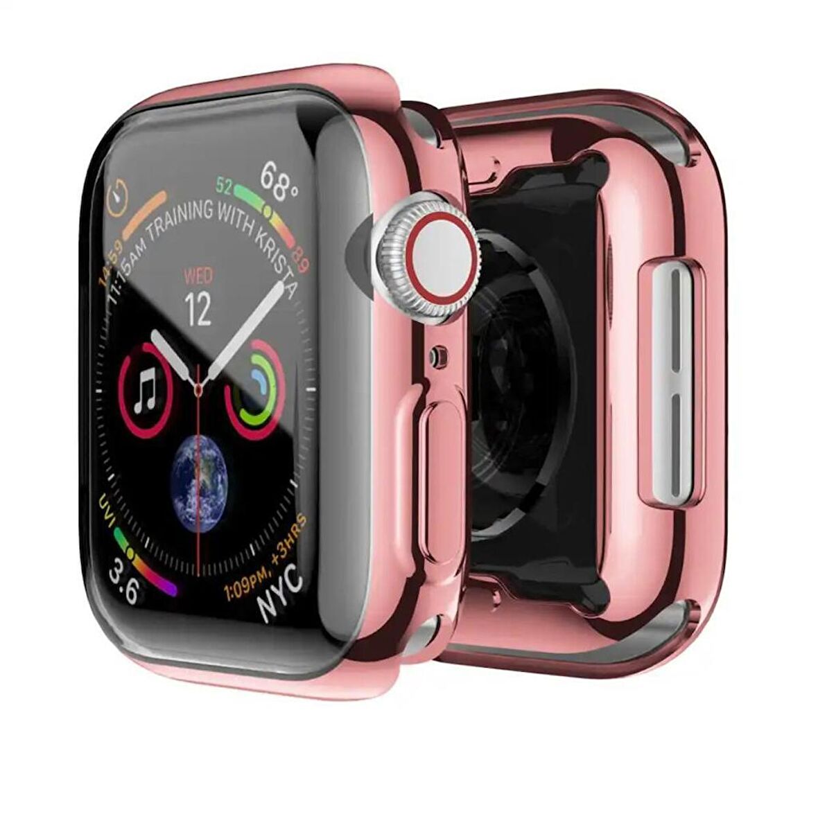 Apple Watch 7 8 45MM Uyumlu Kasa ve Ekran Koruyucu 360 Koruma Yumuşak Silikon