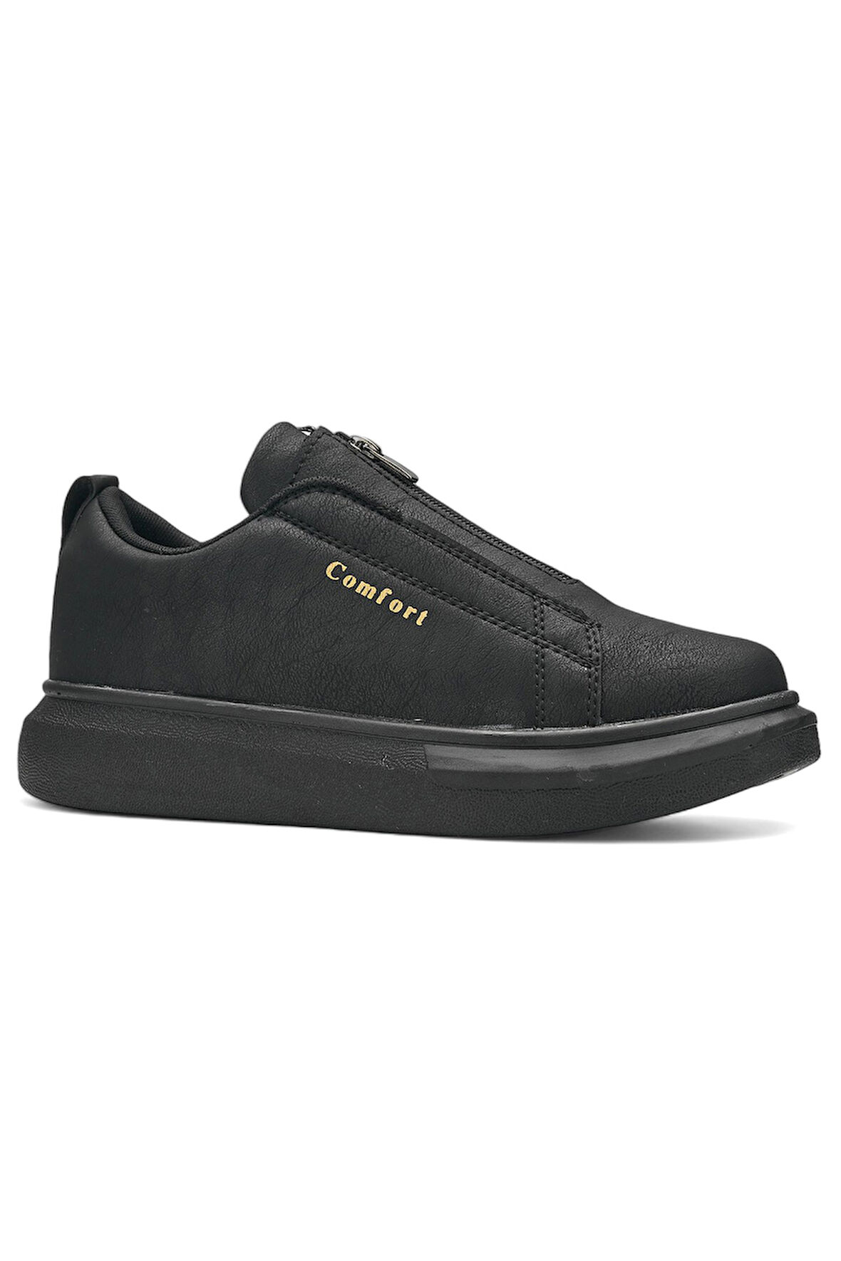 Günlük Erkek Casual Lastikli Kalın Yüksek Topuklu Desenli Taban Oval Burun Sneaker Spor Ayakkabı 111