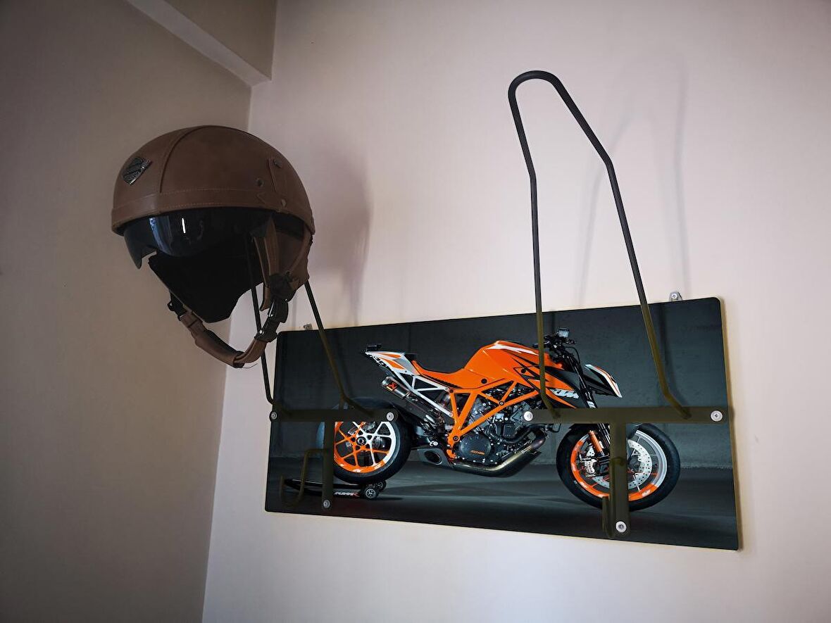 Motosiklet Kask Askısı, Motor Kask Askısı, Kask Askılığı KTMX2V1