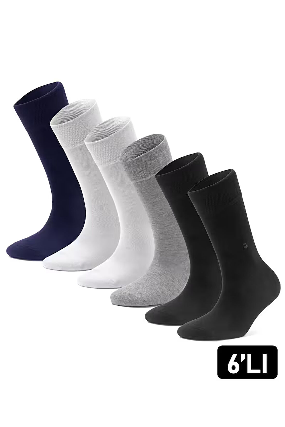 Just Inner Erkek Çorap 6'lı Yazlık (Bambu)